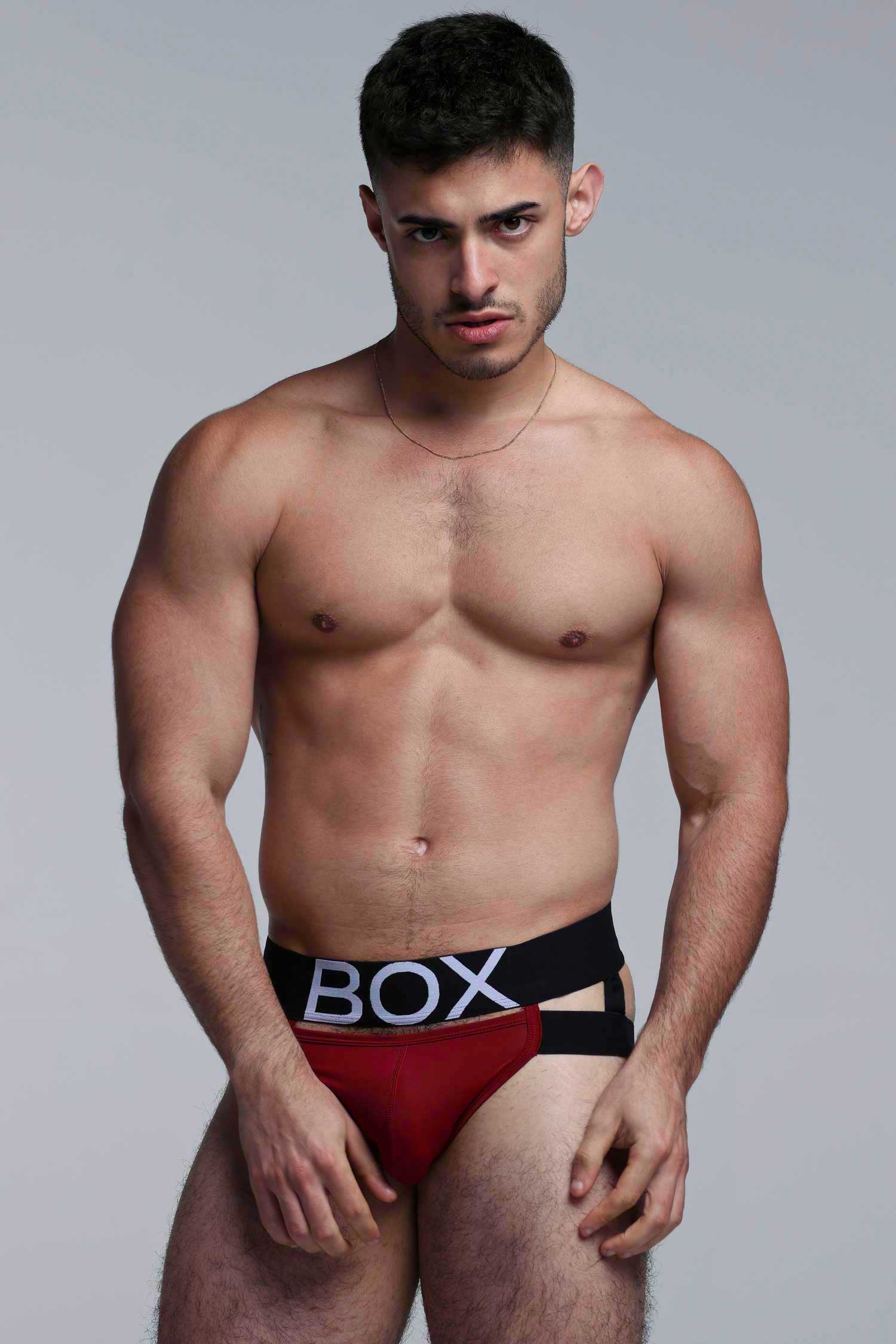 Mens Suspender Jockstrap 3.0 : With Bounce - Burgundy - Image 4