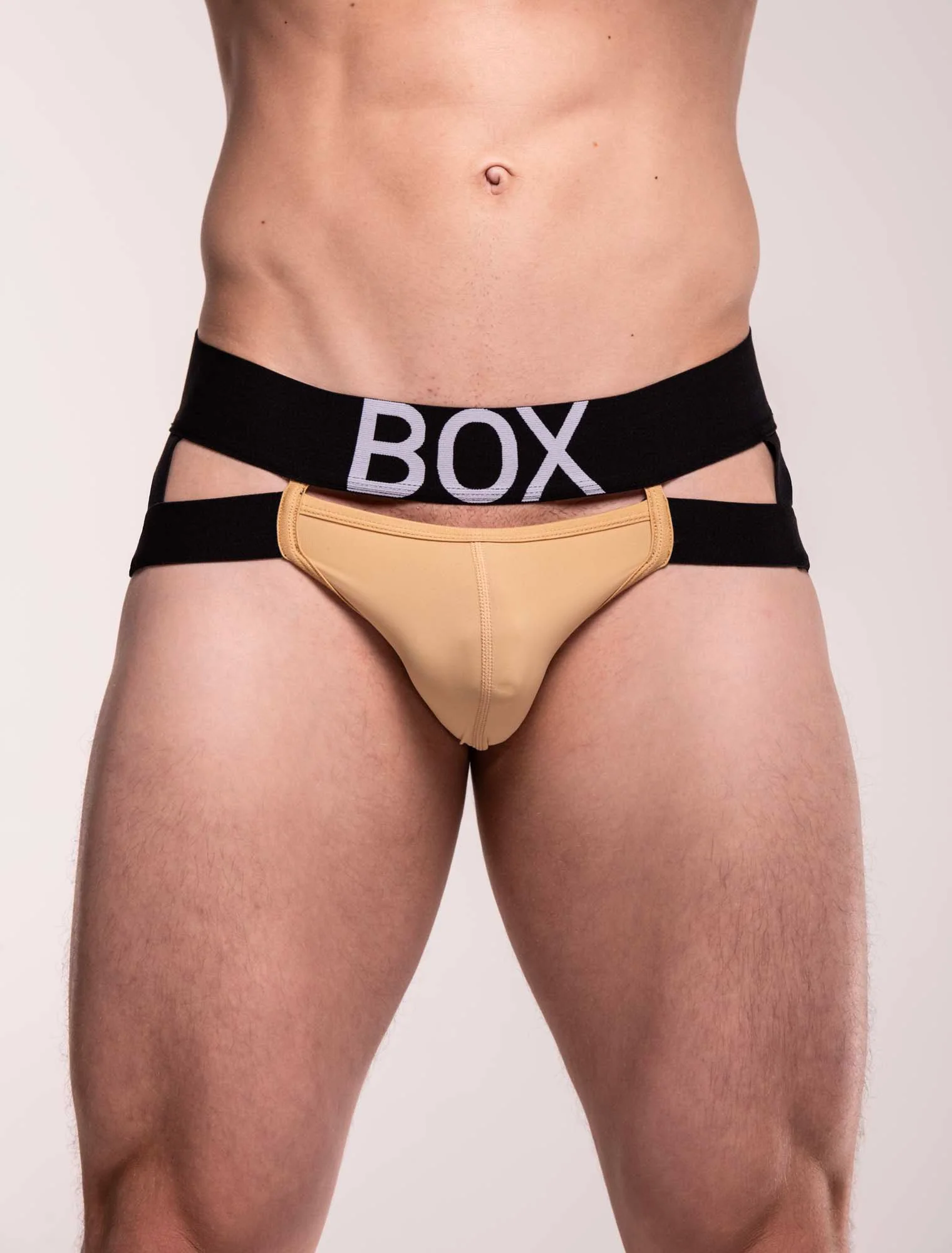 Mens Suspender Jockstrap 3.0: With Bounce - Stone - Image 3