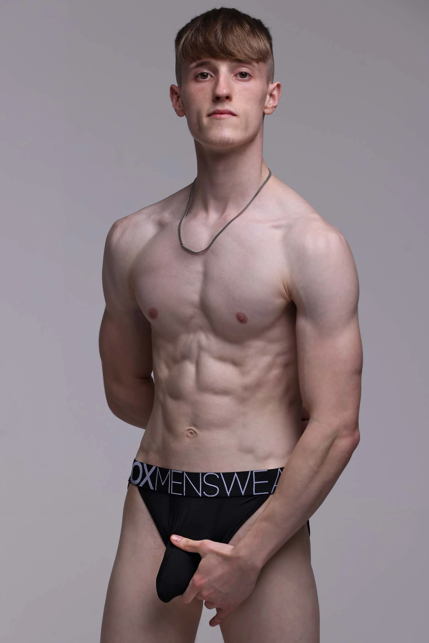 Mens Tanga Briefs: Defined Crotch - Black - Image 8