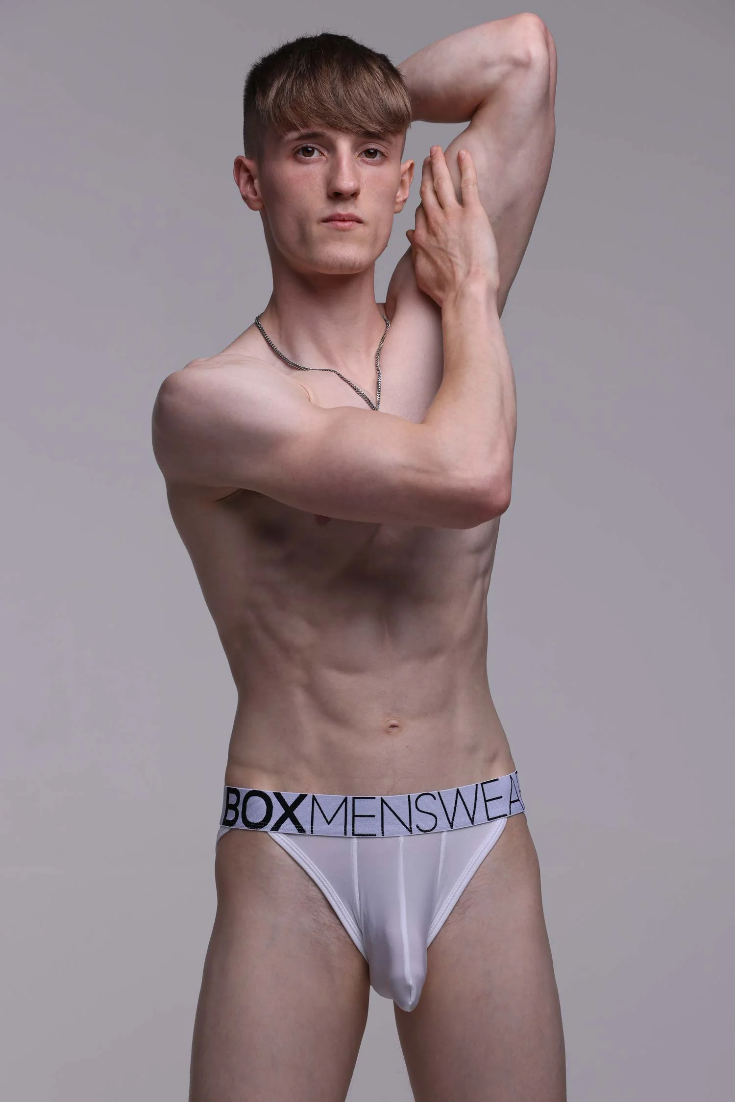 Mens Tanga Briefs: Defined Crotch - White - Image 12