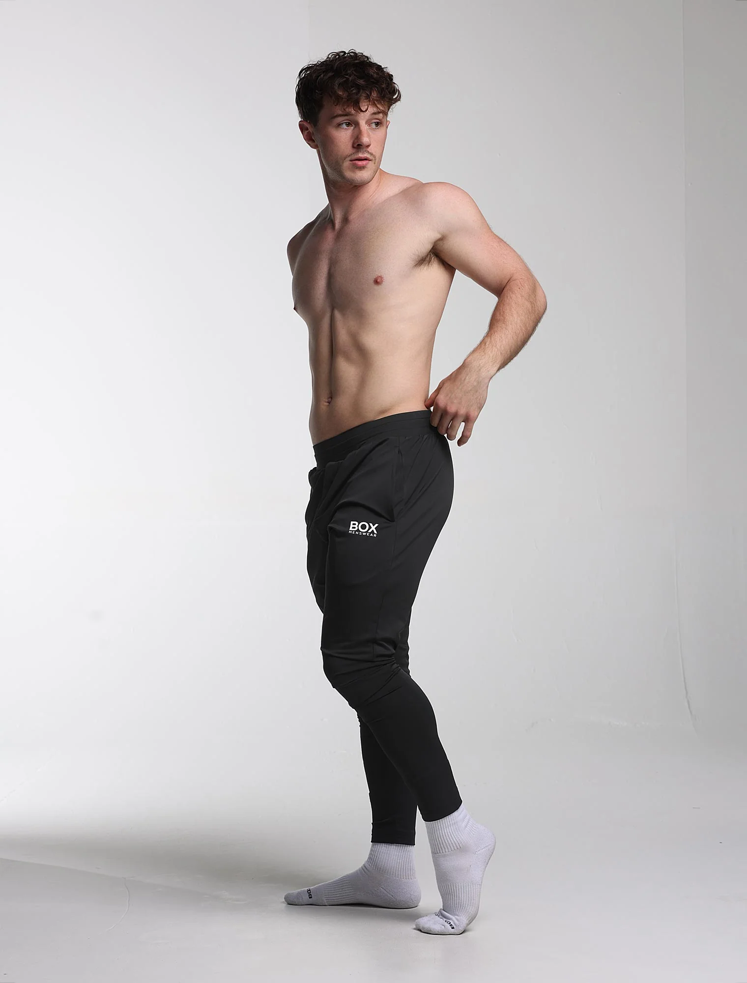 Mens X-Line Tapered Joggers - Black - Image 6