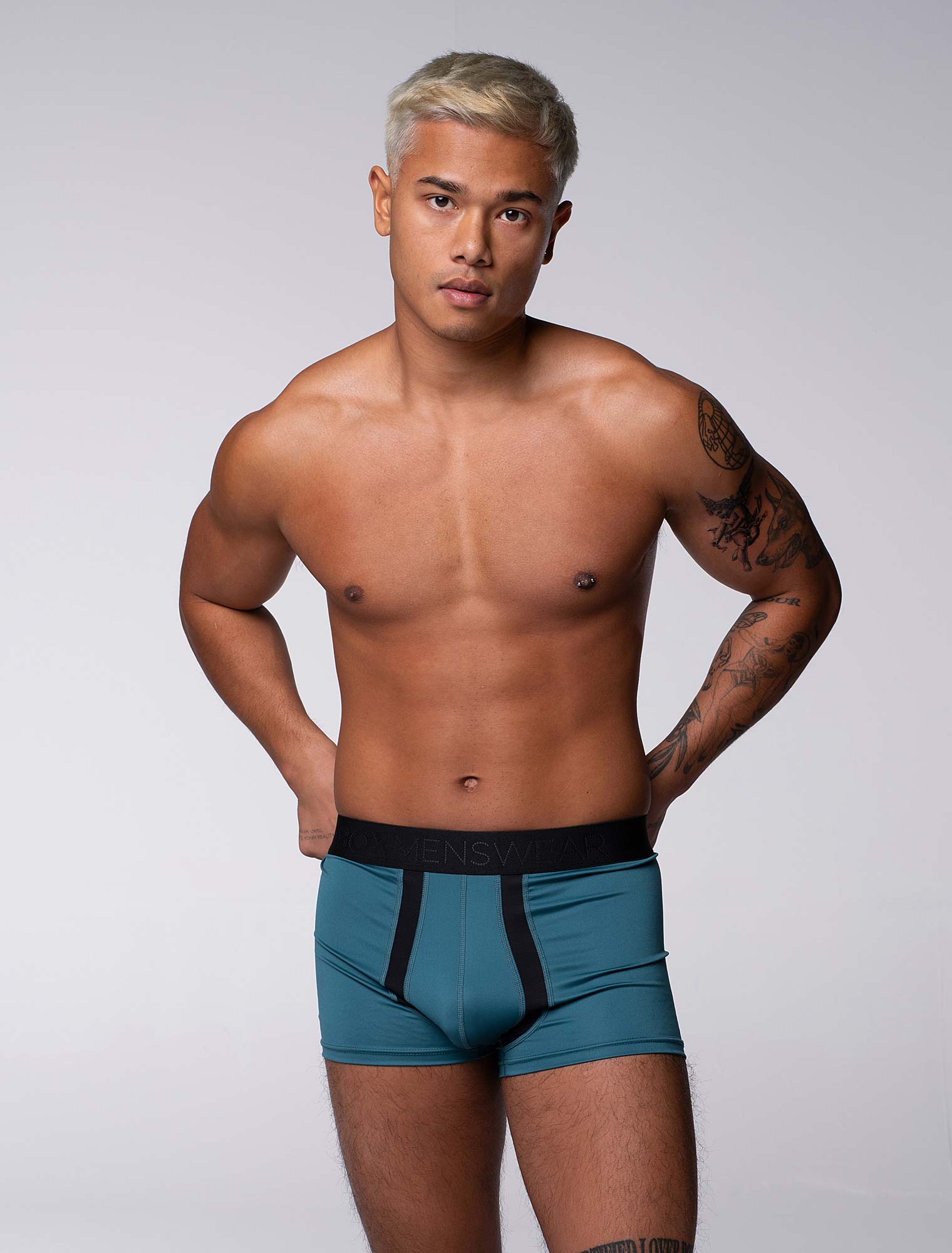 Motion Mesh Boxers - Aqua - Image 5