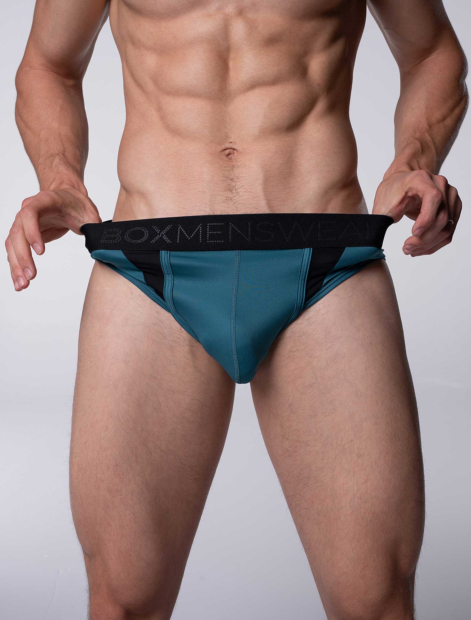 Motion Mesh Briefs - Aqua - Image 2