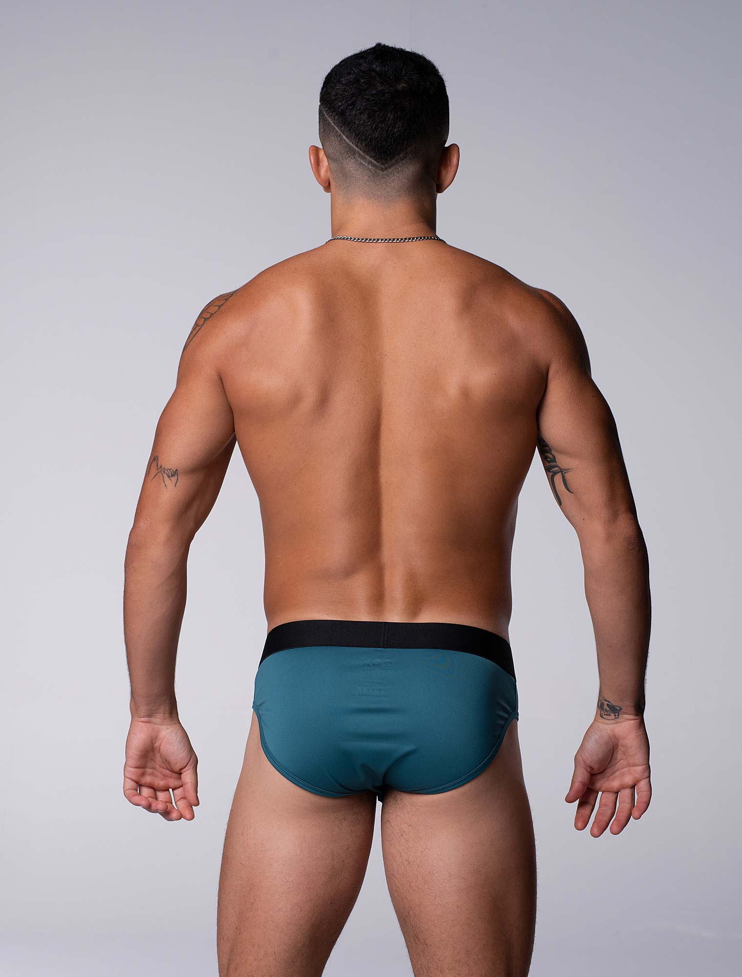 Motion Mesh Briefs - Aqua - Image 4