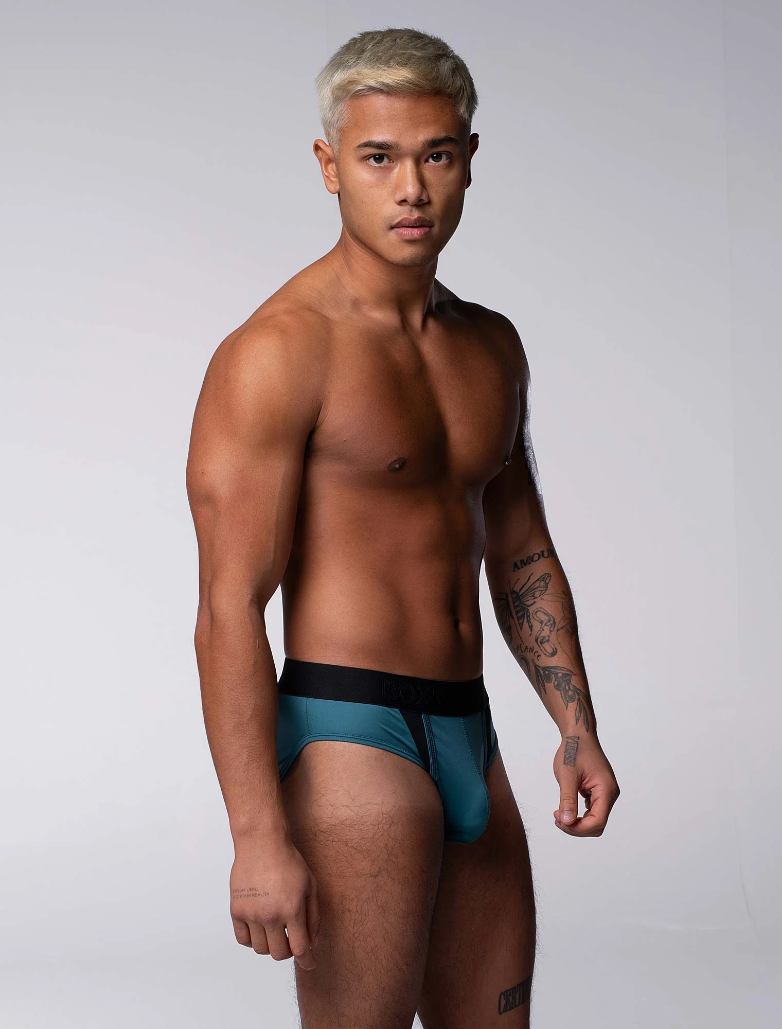 Motion Mesh Briefs - Aqua - Image 7