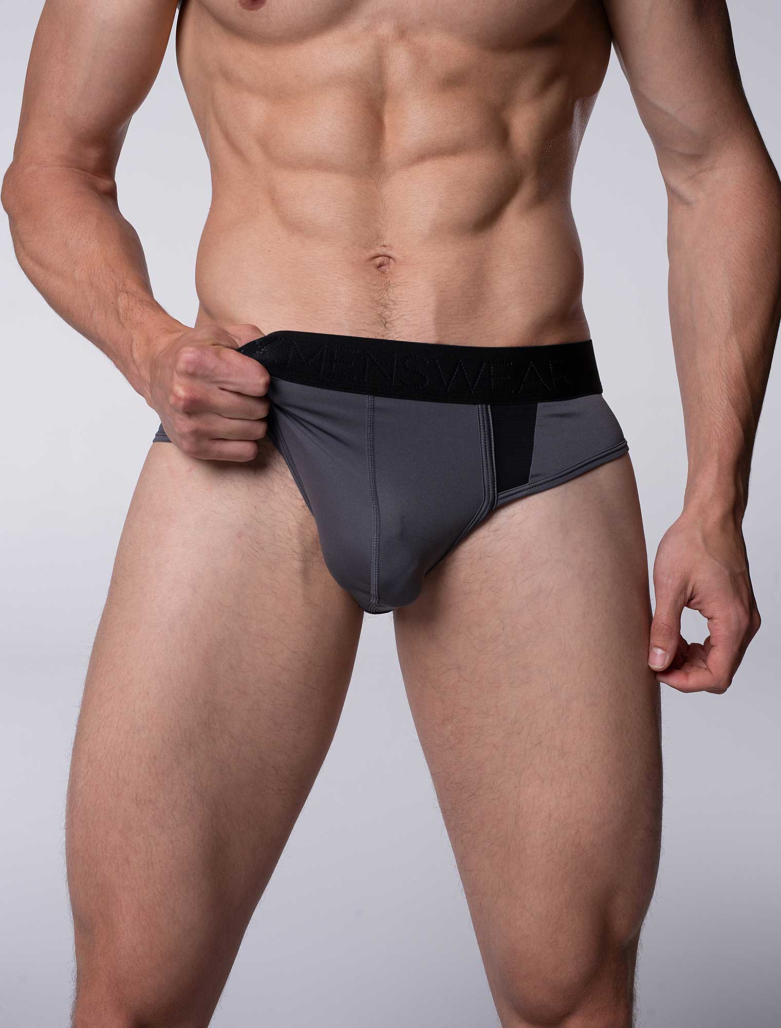 Motion Mesh Briefs - Grey - Image 4