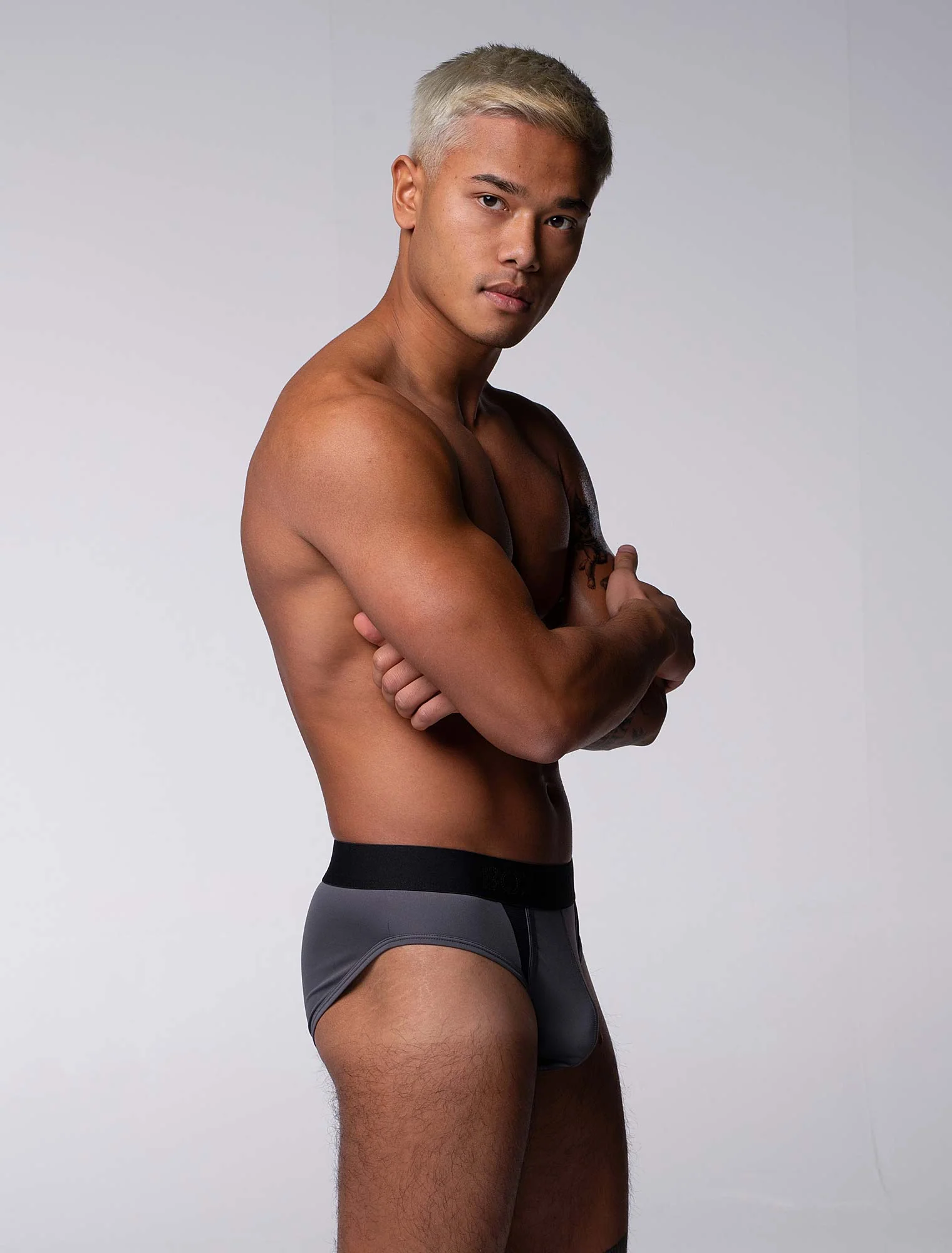 Motion Mesh Briefs - Grey - Image 6