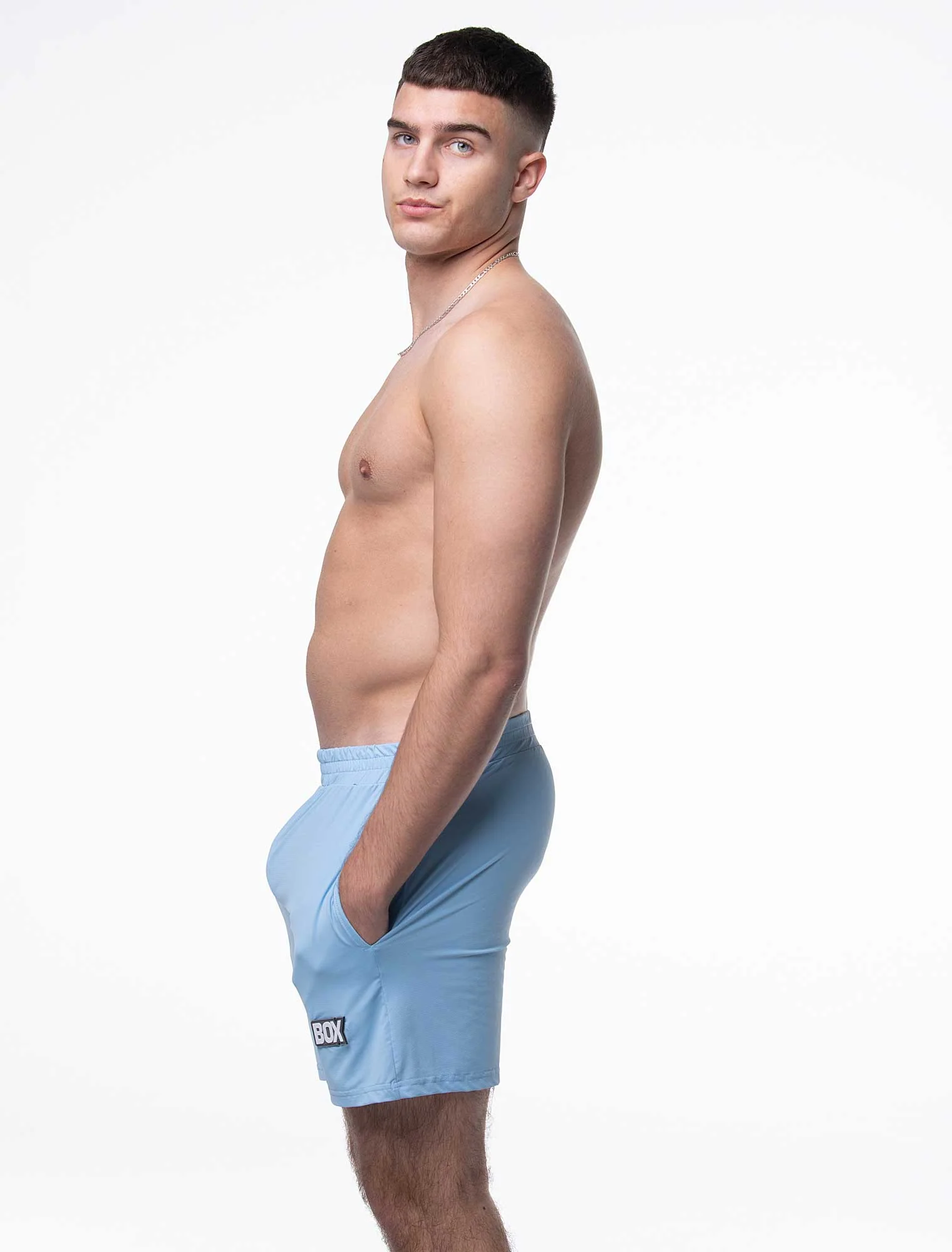 Mesh Football Shorts - Back 4 Blue - Image 10