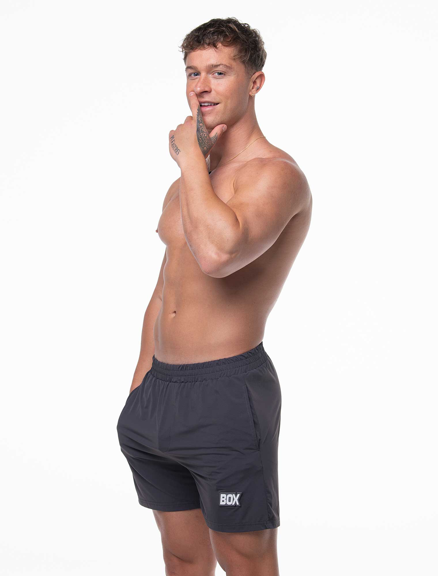 Mesh Football Shorts - Defence Grey - Image 5