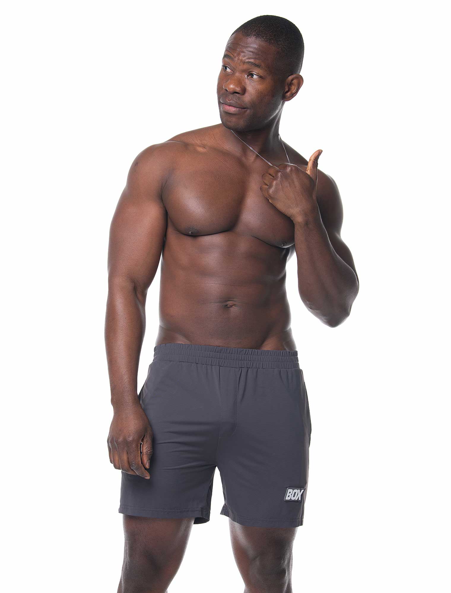 Mesh Football Shorts - Defence Grey - Image 6