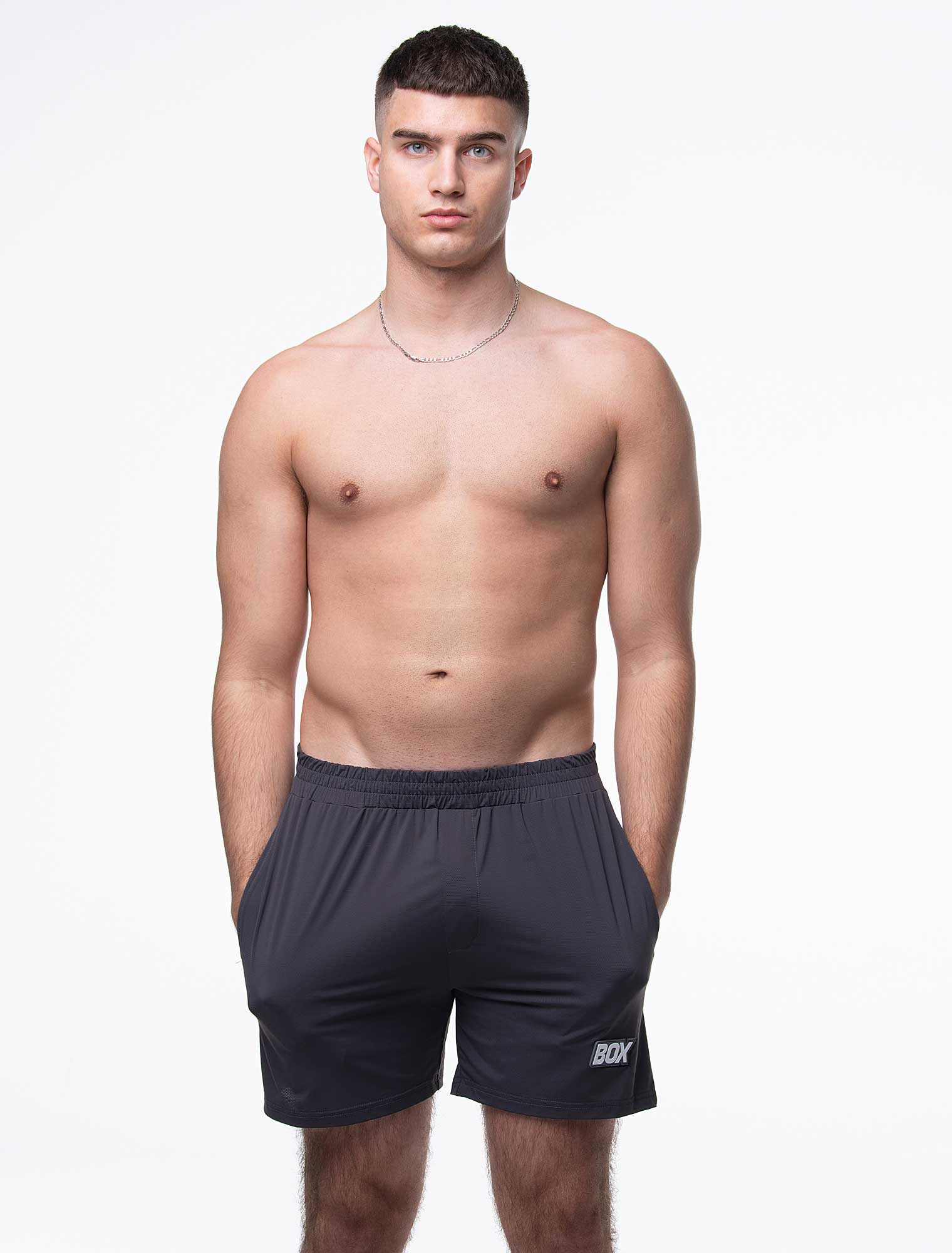 Mesh Football Shorts - Defence Grey - Image 7
