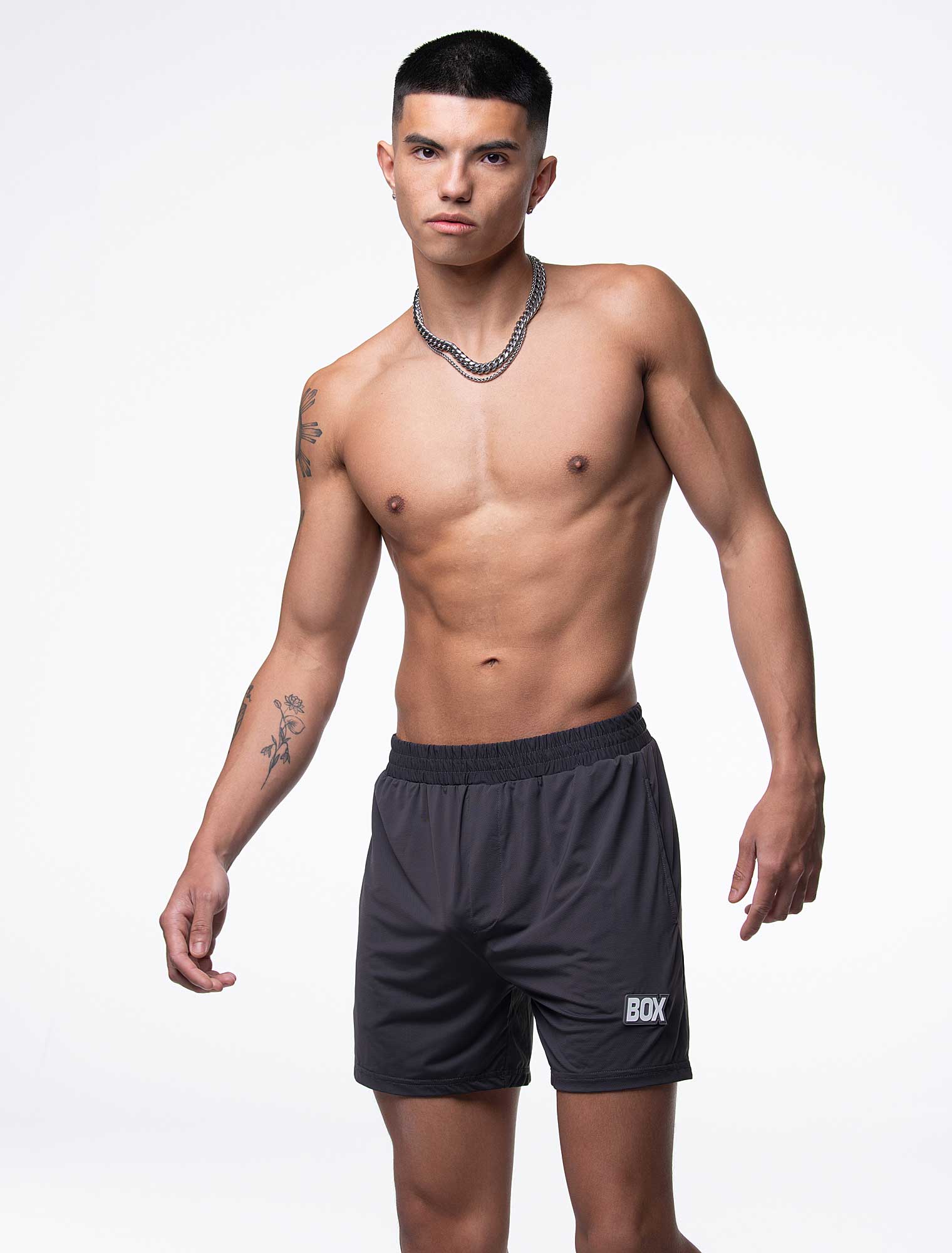 Mesh Football Shorts - Defence Grey - Image 8