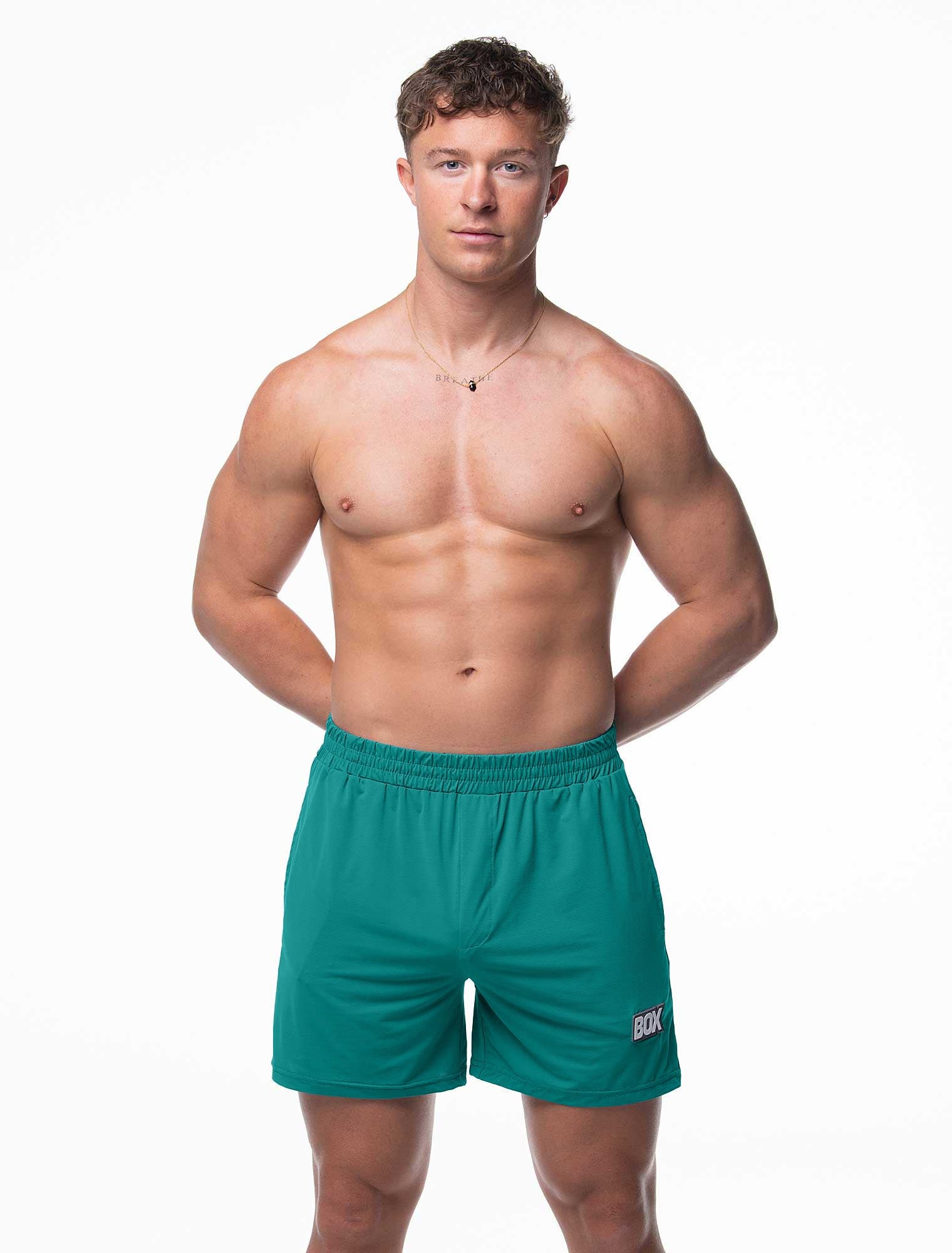 Mesh Football Shorts - Tactical Teal - Image 4