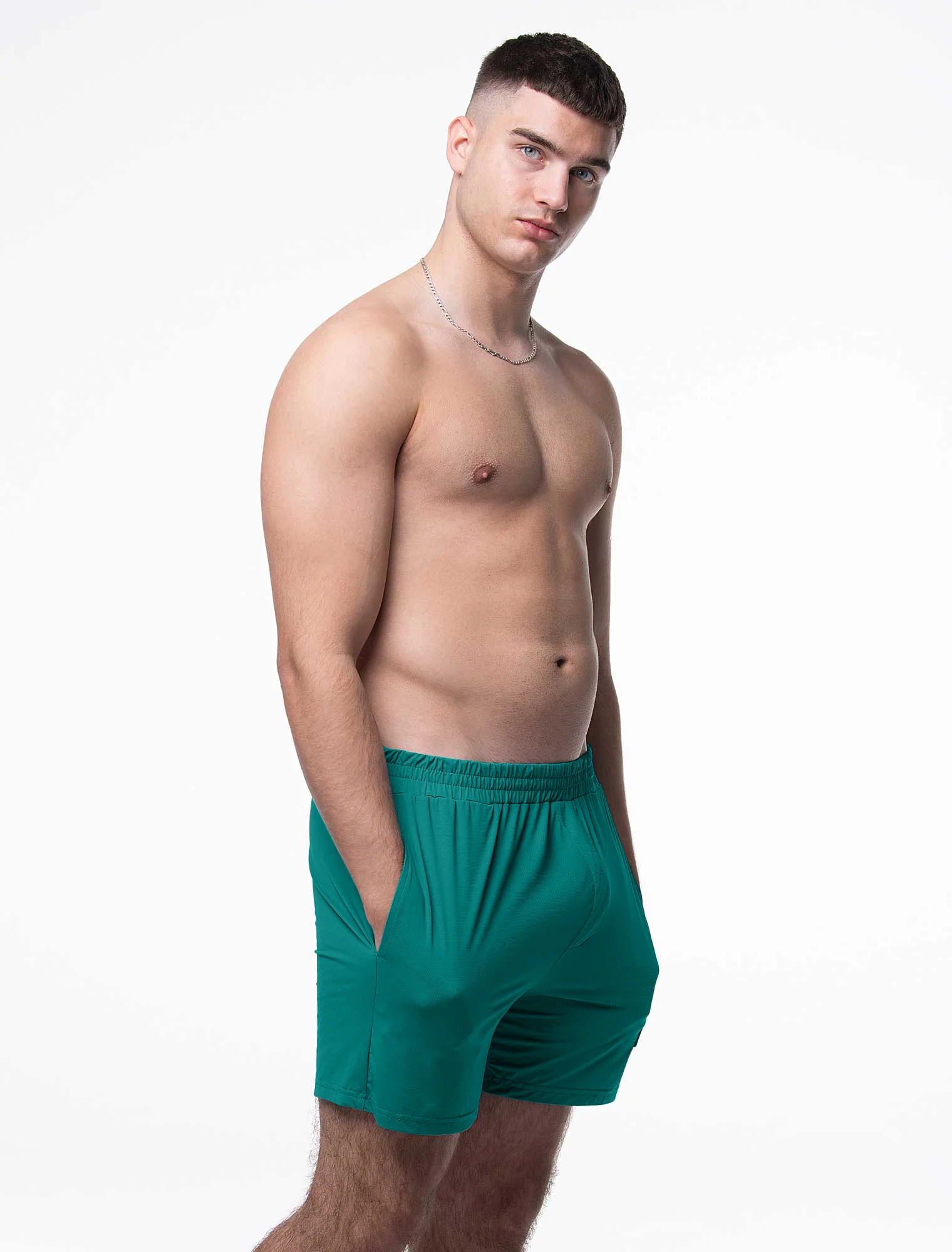 Mesh Football Shorts - Tactical Teal - Image 6