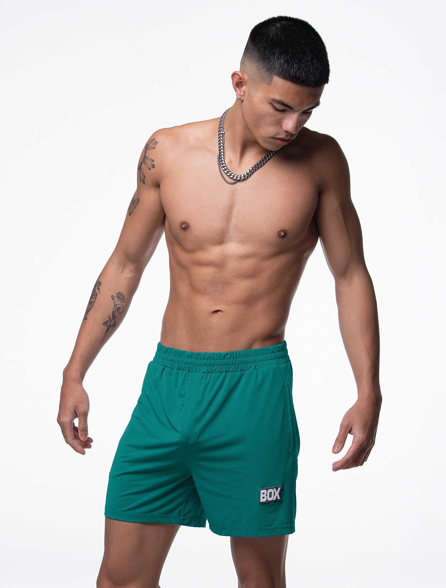 Mesh Football Shorts - Tactical Teal - Image 9