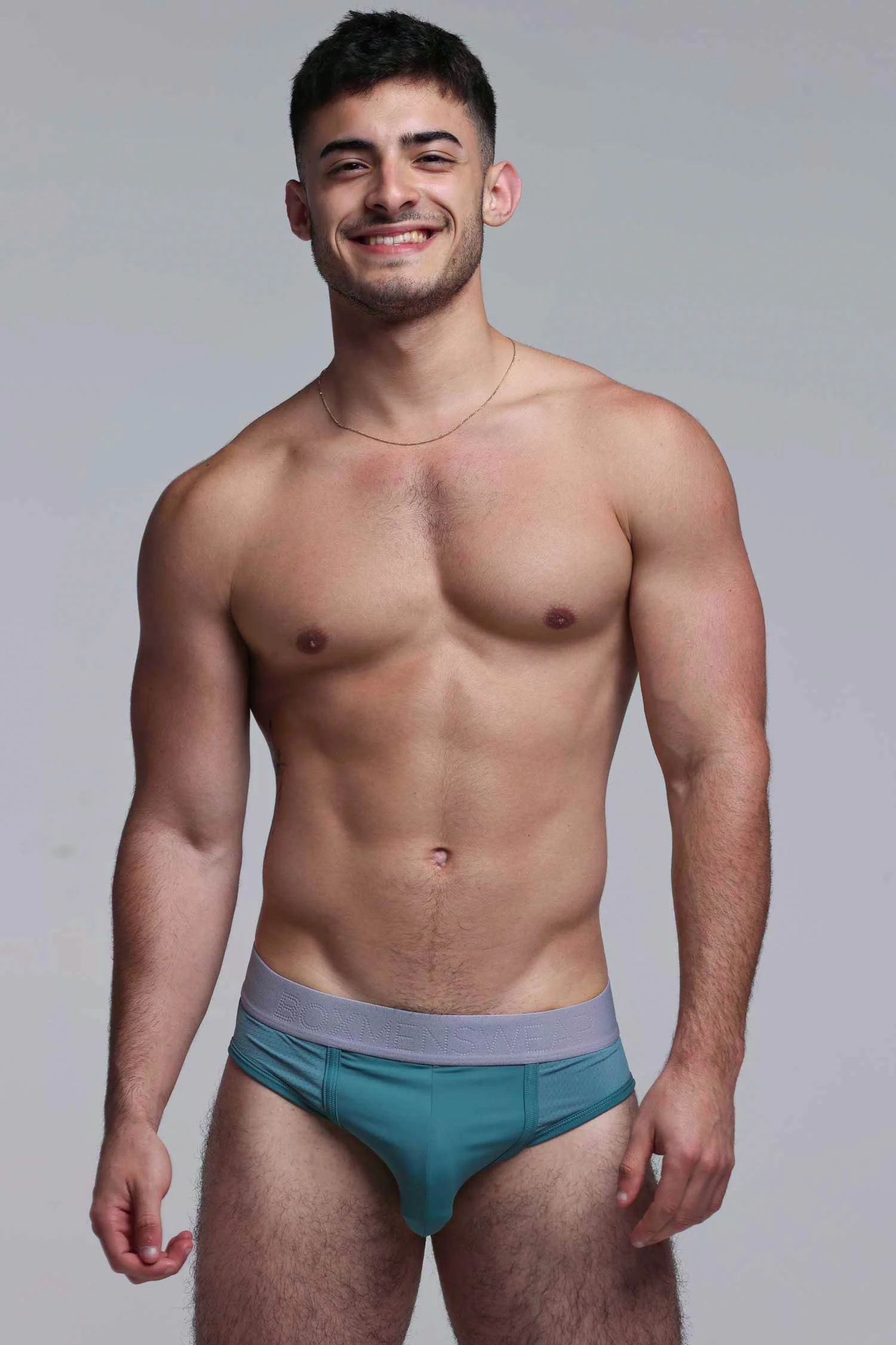 Mesh Panel Briefs - Riviera Teal - Image 9