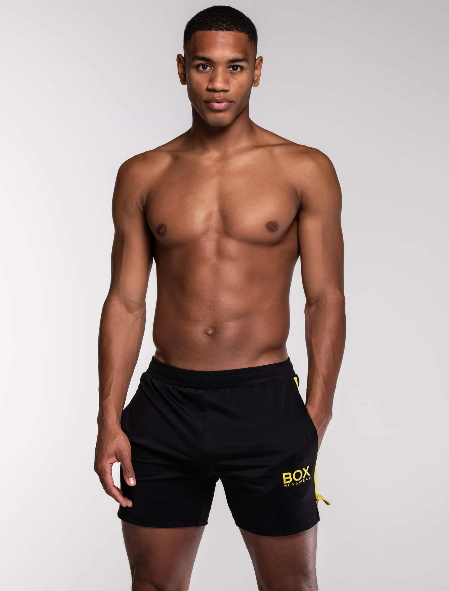 Mesh Panel Sports Shorts - Raven - Image 6