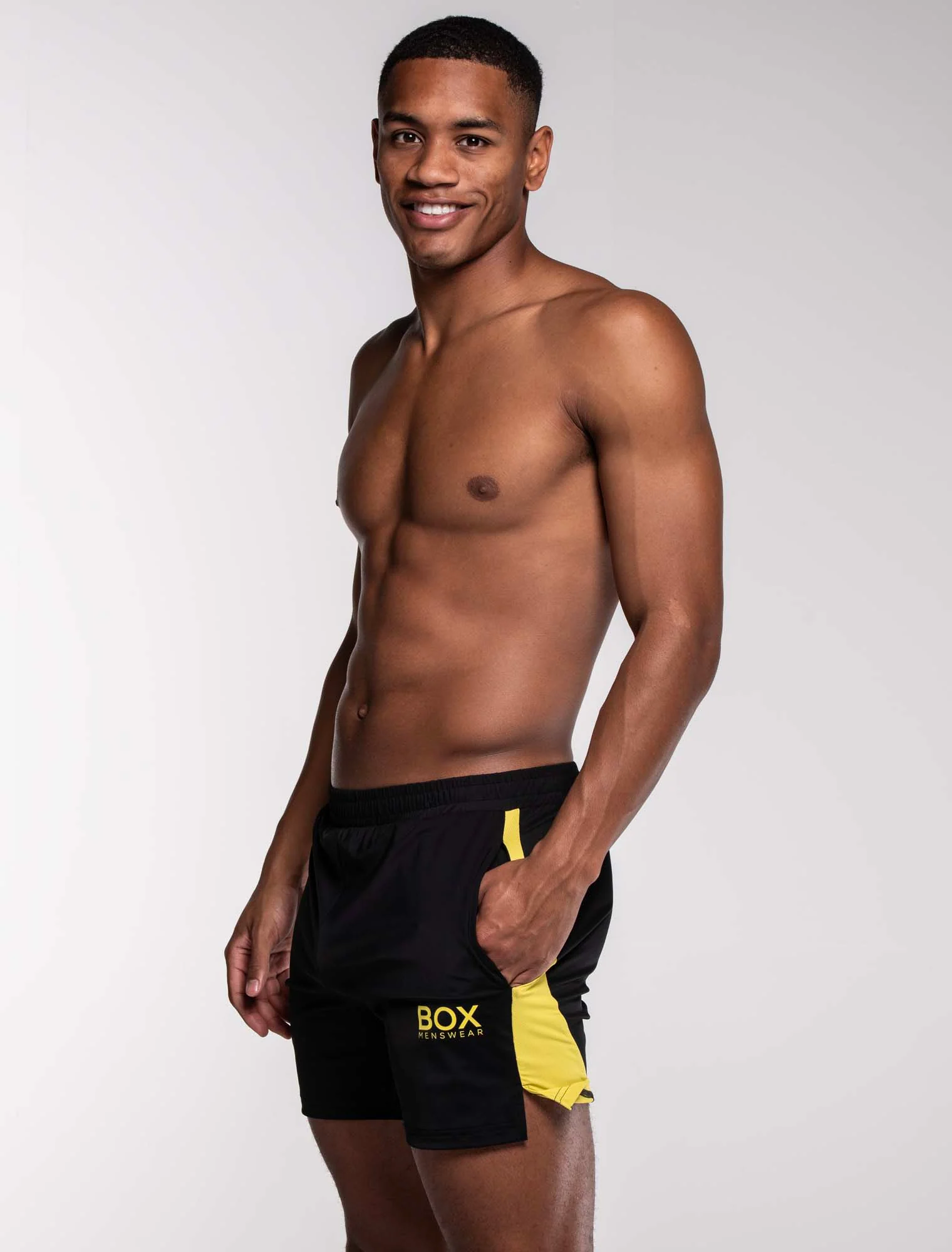 Mesh Panel Sports Shorts - Raven - Image 7