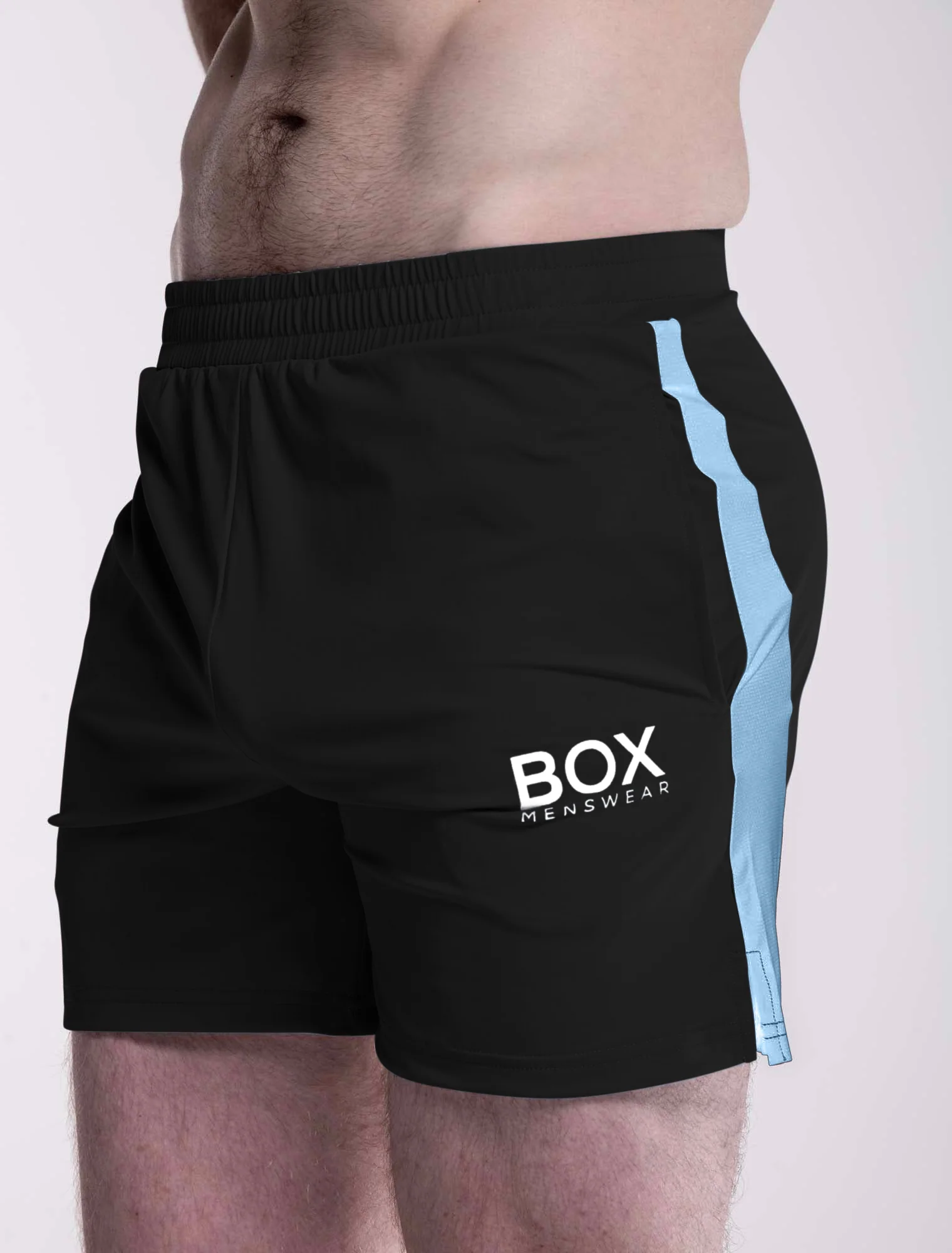 Mesh Panel Sports Shorts - Vesuvius - Image 3