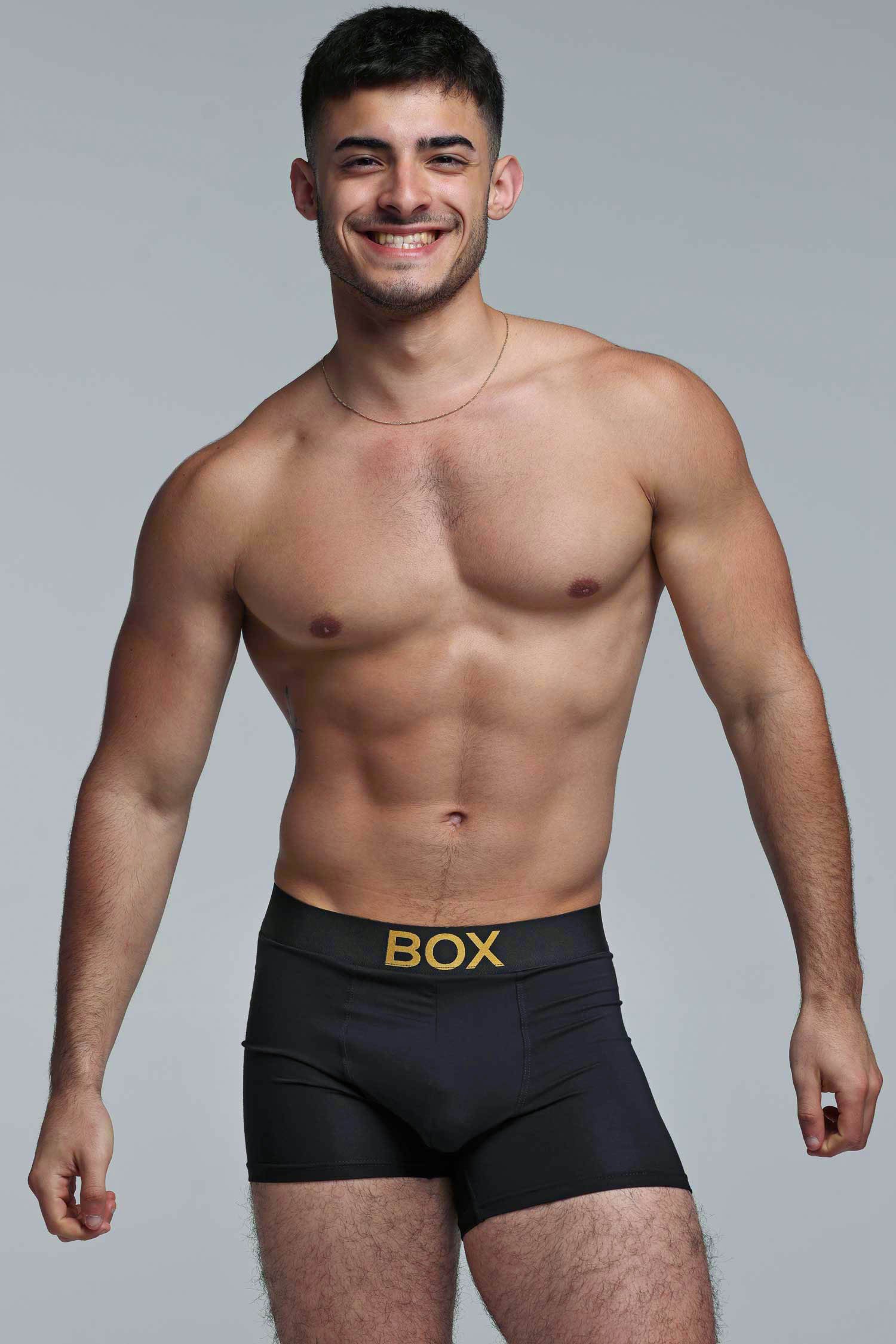 Metallic Modal Boxers - Black & Gold - Image 5