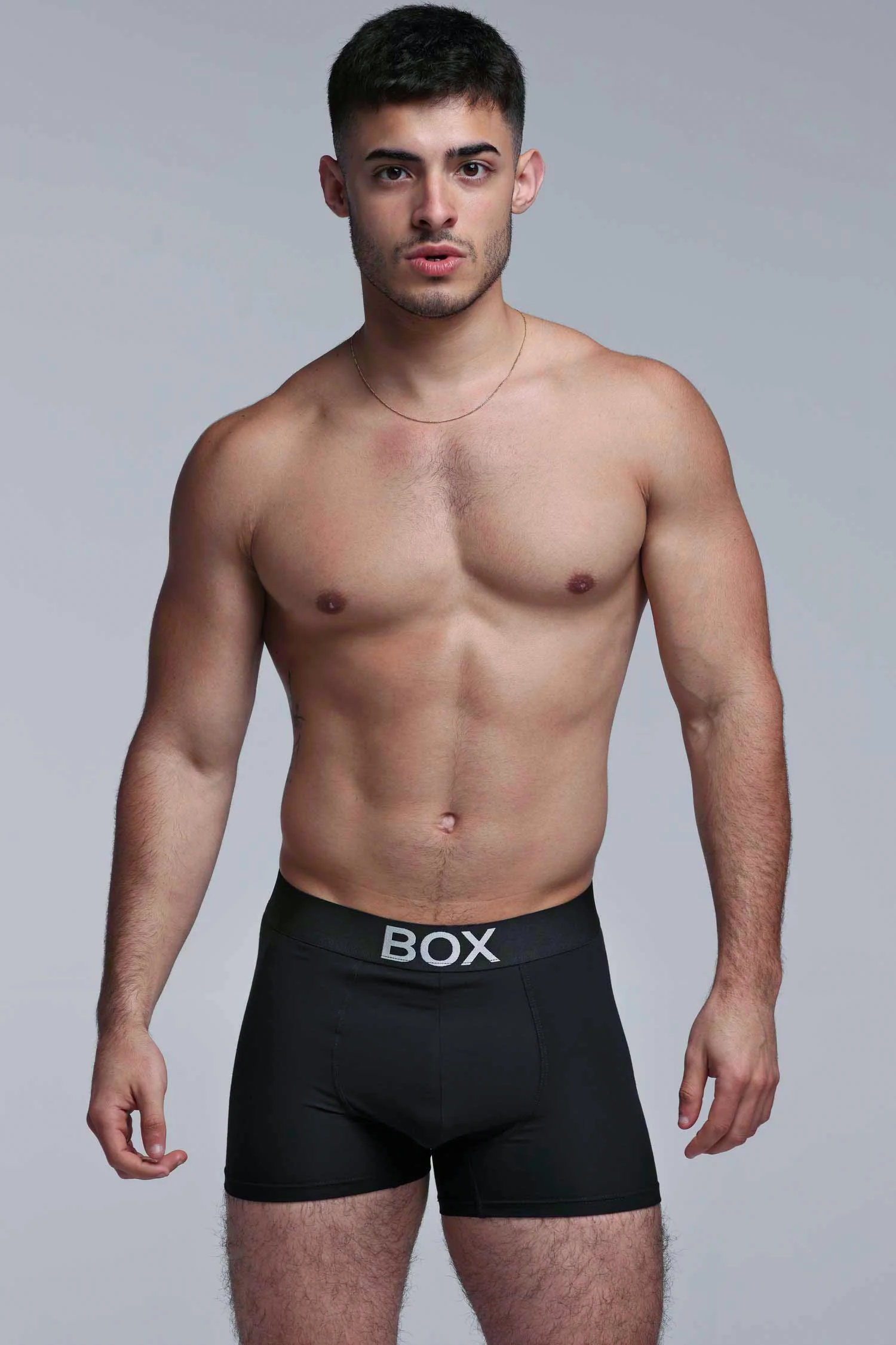 Metallic Modal Boxers - Black & Silver - Image 3