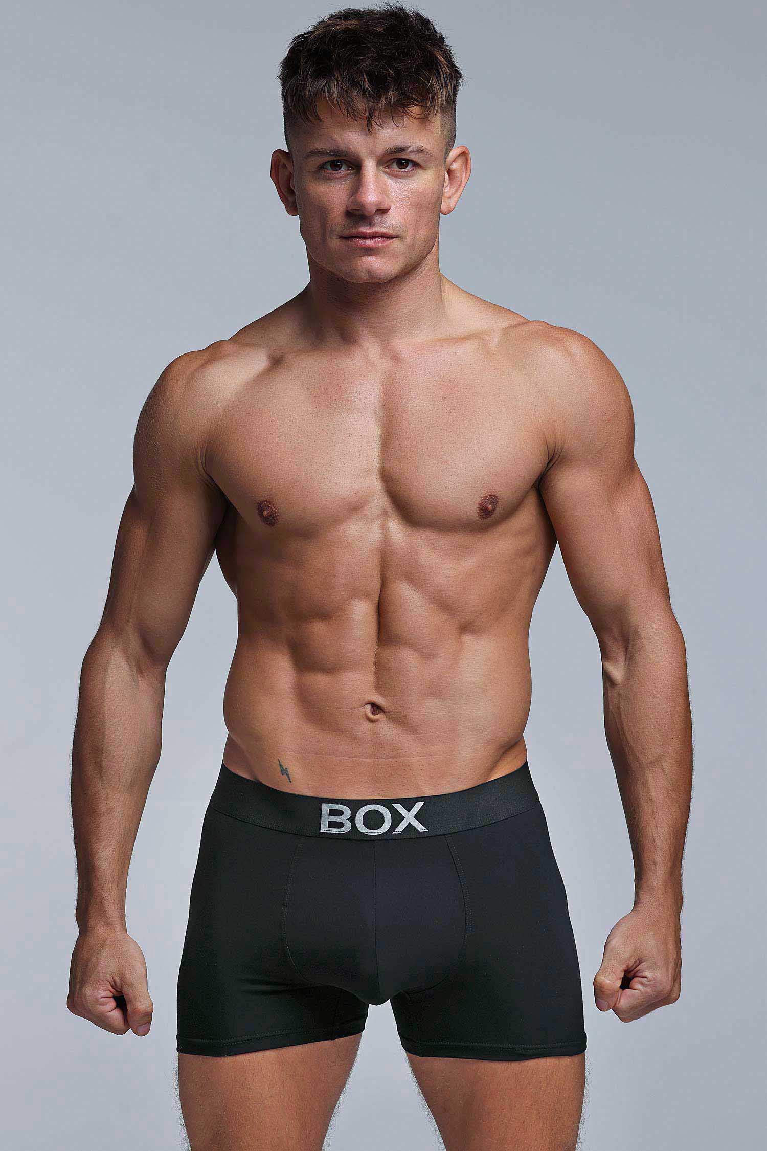 Metallic Modal Boxers - Black & Silver - Image 8