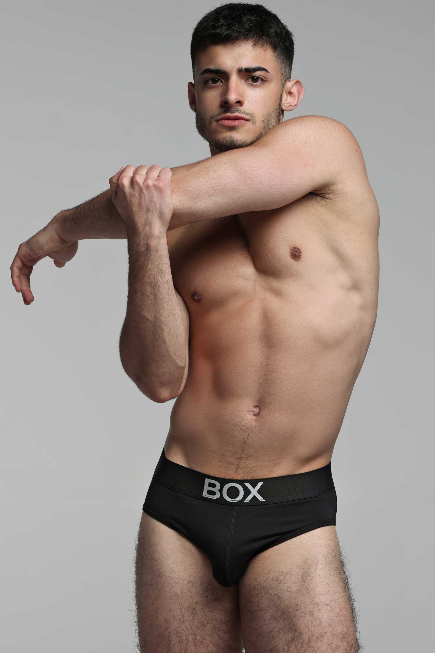 Metallic Modal Briefs - Black & Silver - Image 4