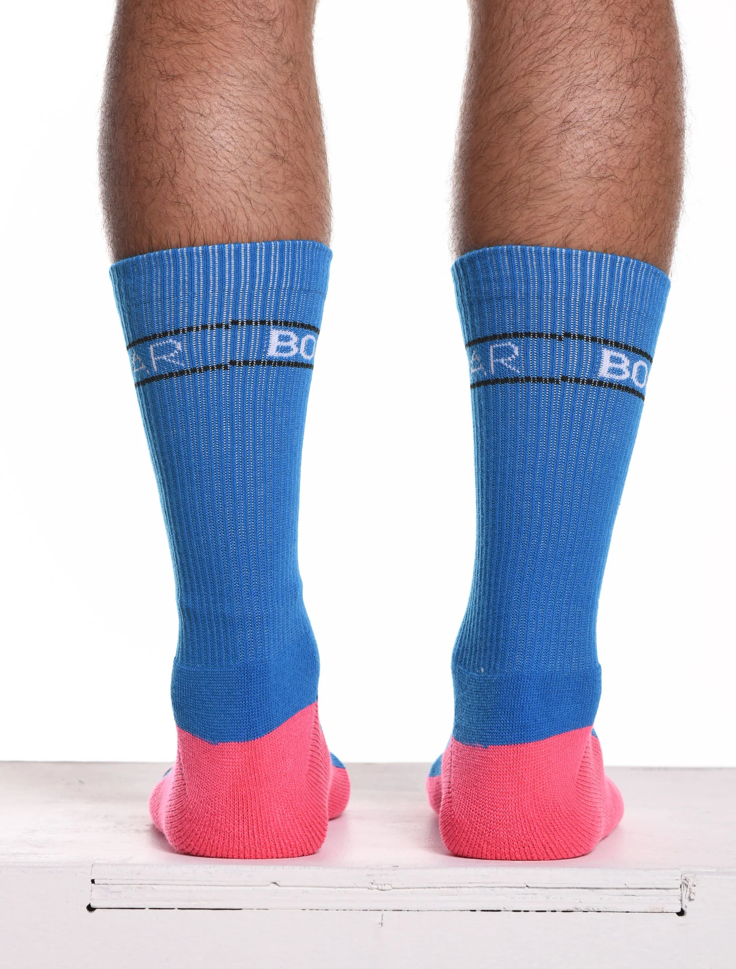 Paradise Peach & Blue - Lux Sports Socks - Image 3