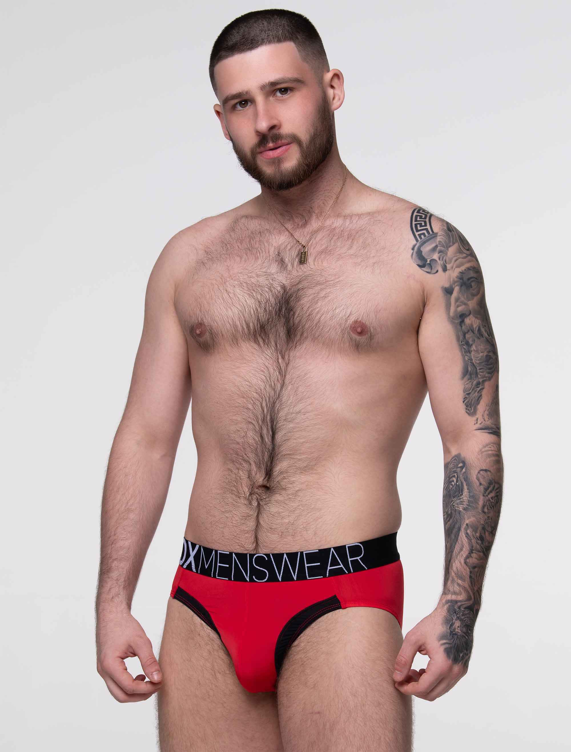 Prince Fit Briefs - Red & Black - Image 8