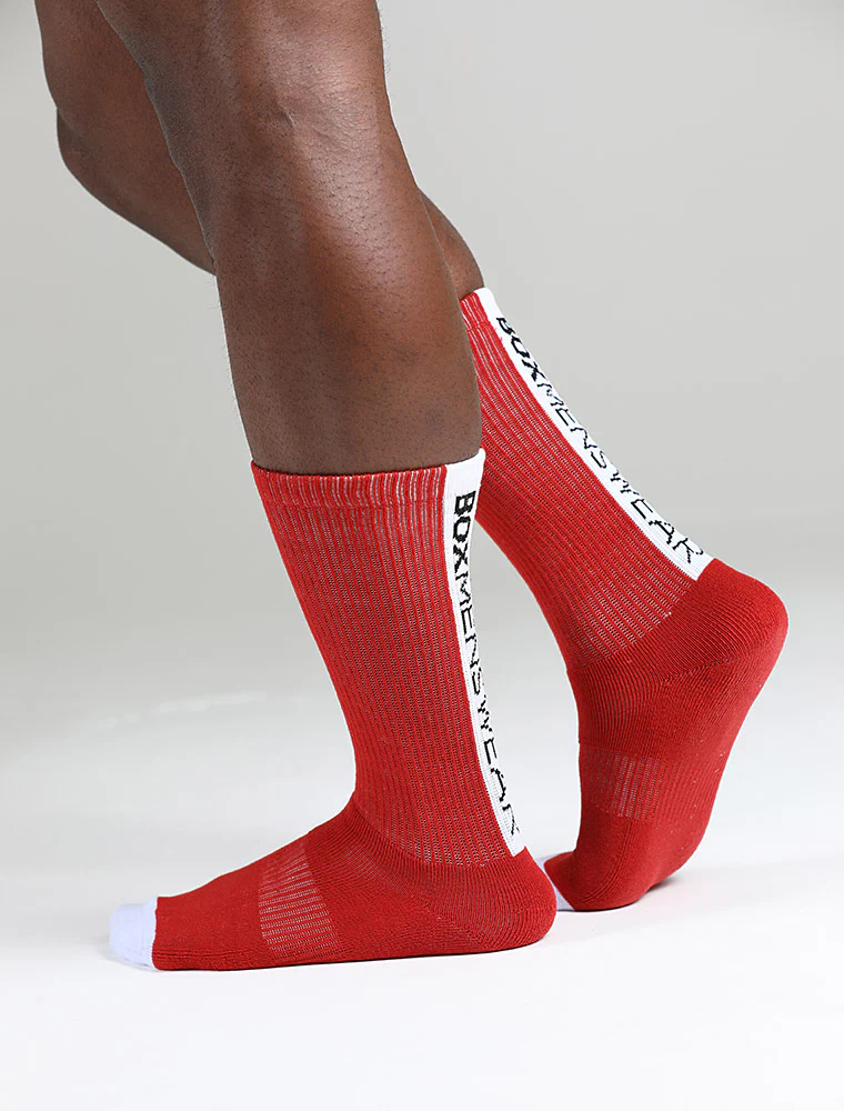 Reverse Red Strip Lux Sports Sock - Image 5