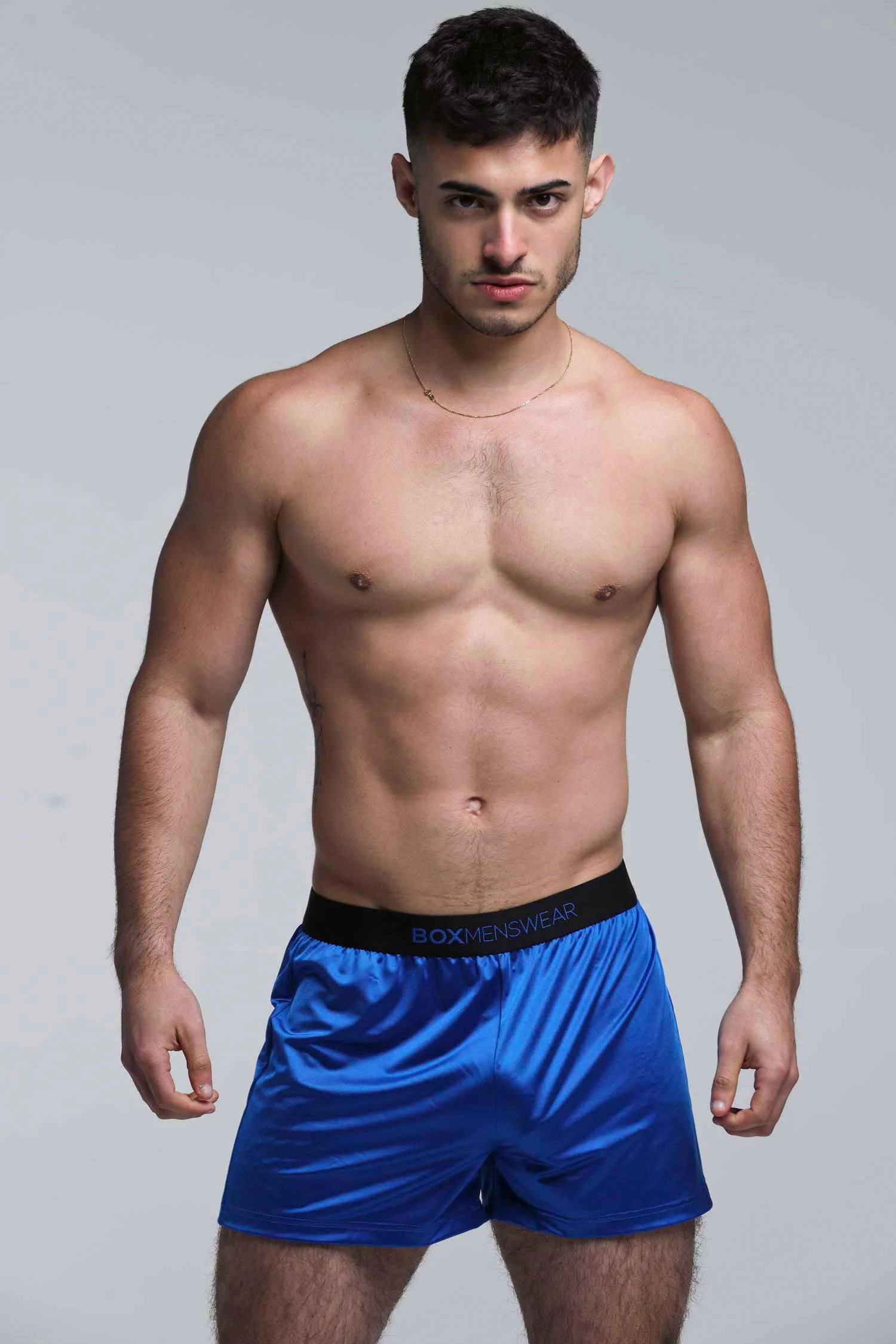 Satin Boxers - Midnight Navy - Image 3