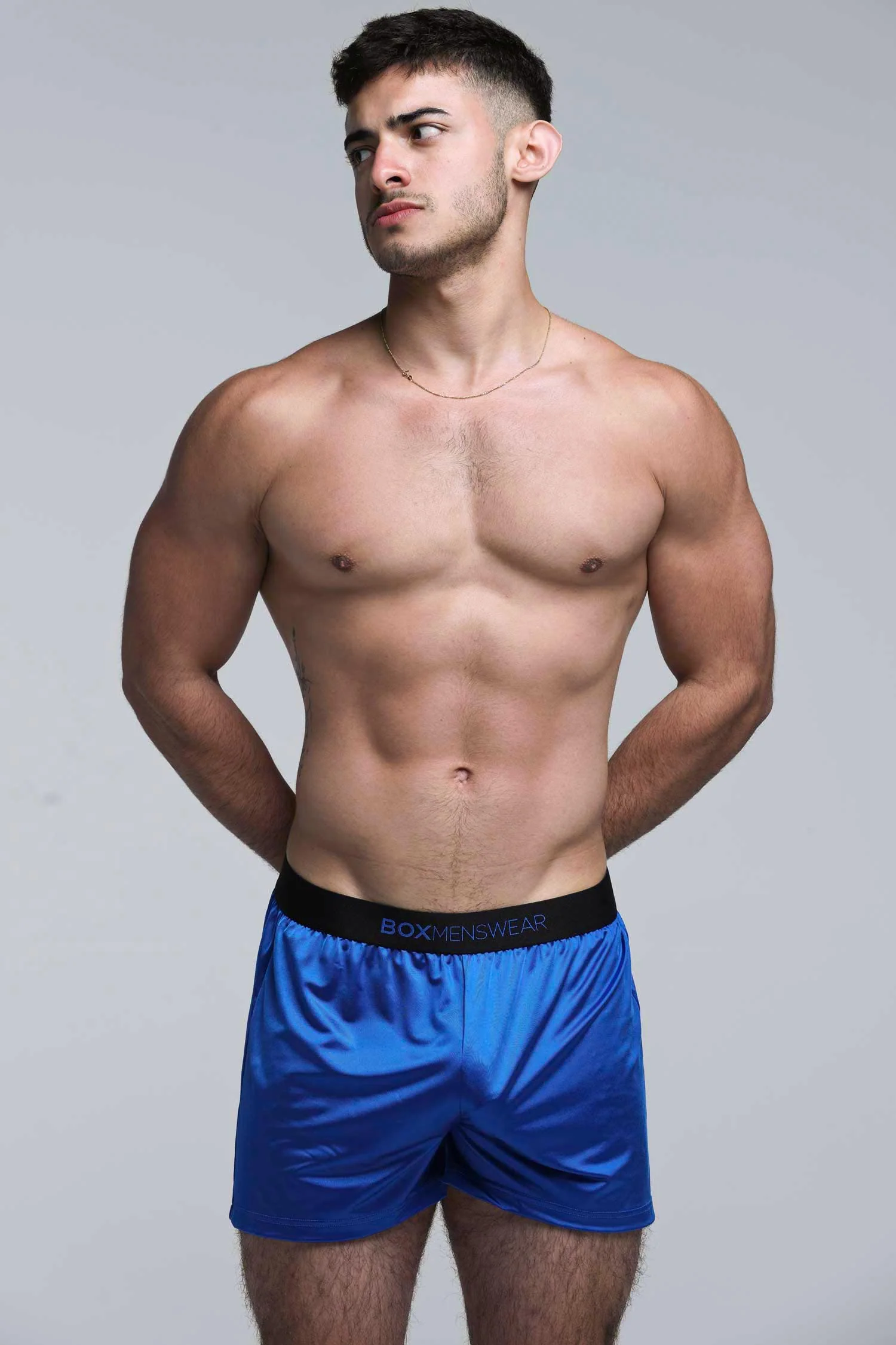 Satin Boxers - Midnight Navy - Image 4