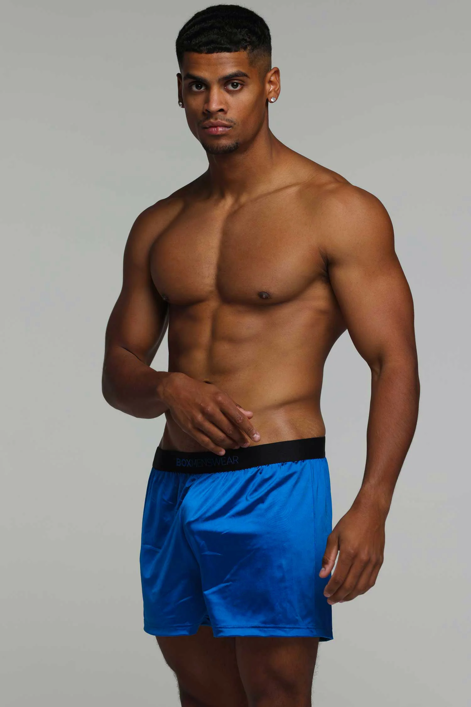 Satin Boxers - Midnight Navy - Image 5