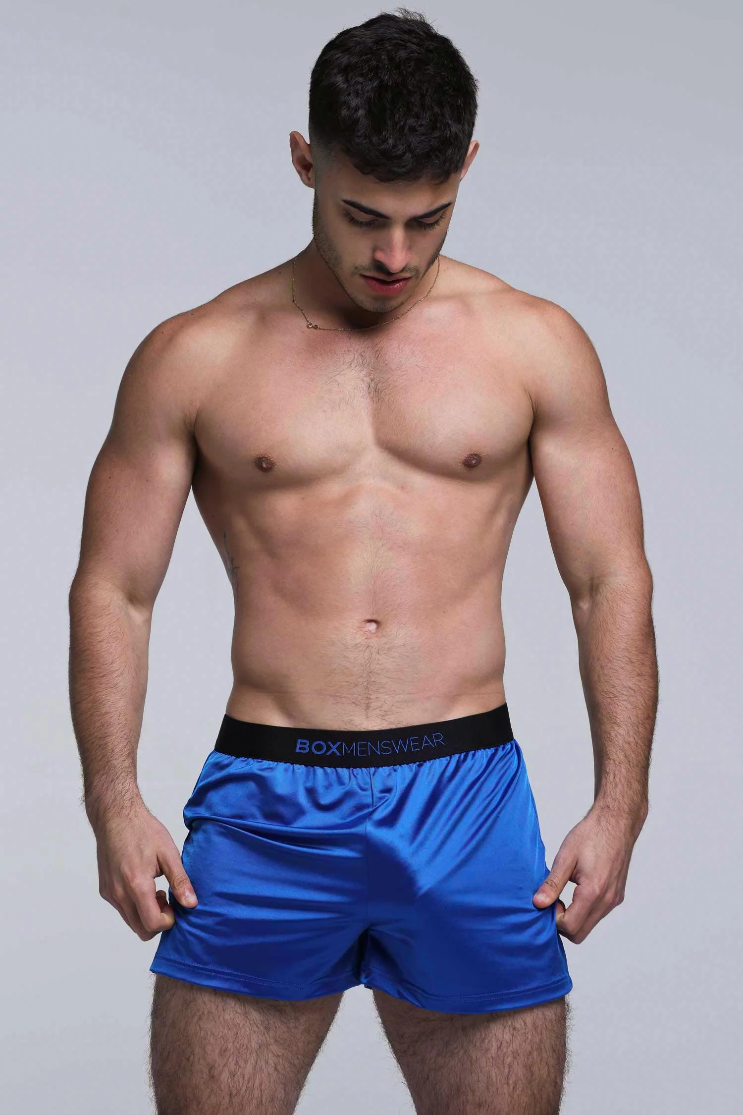 Satin Boxers - Midnight Navy - Image 7