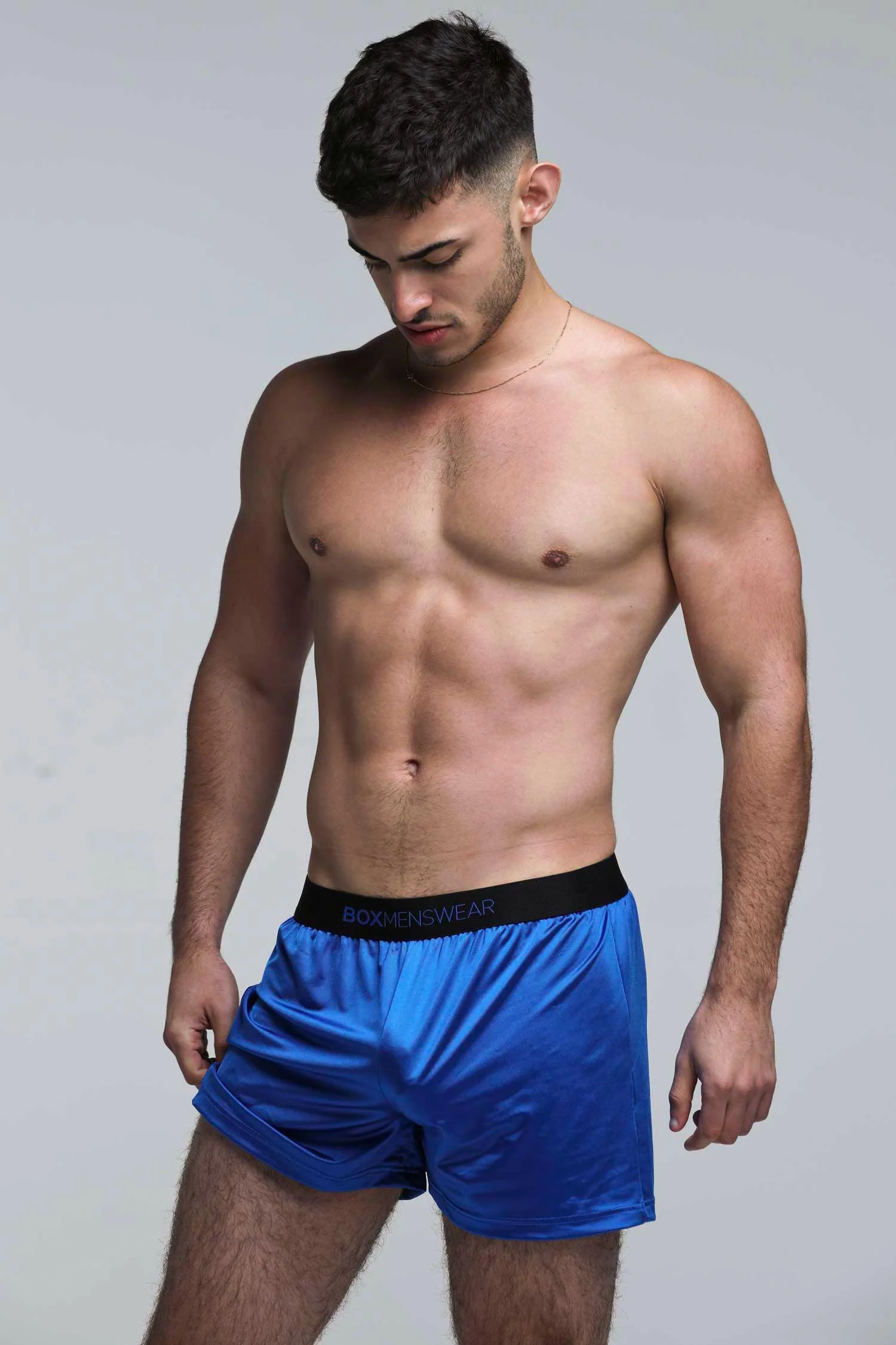 Satin Boxers - Midnight Navy - Image 8