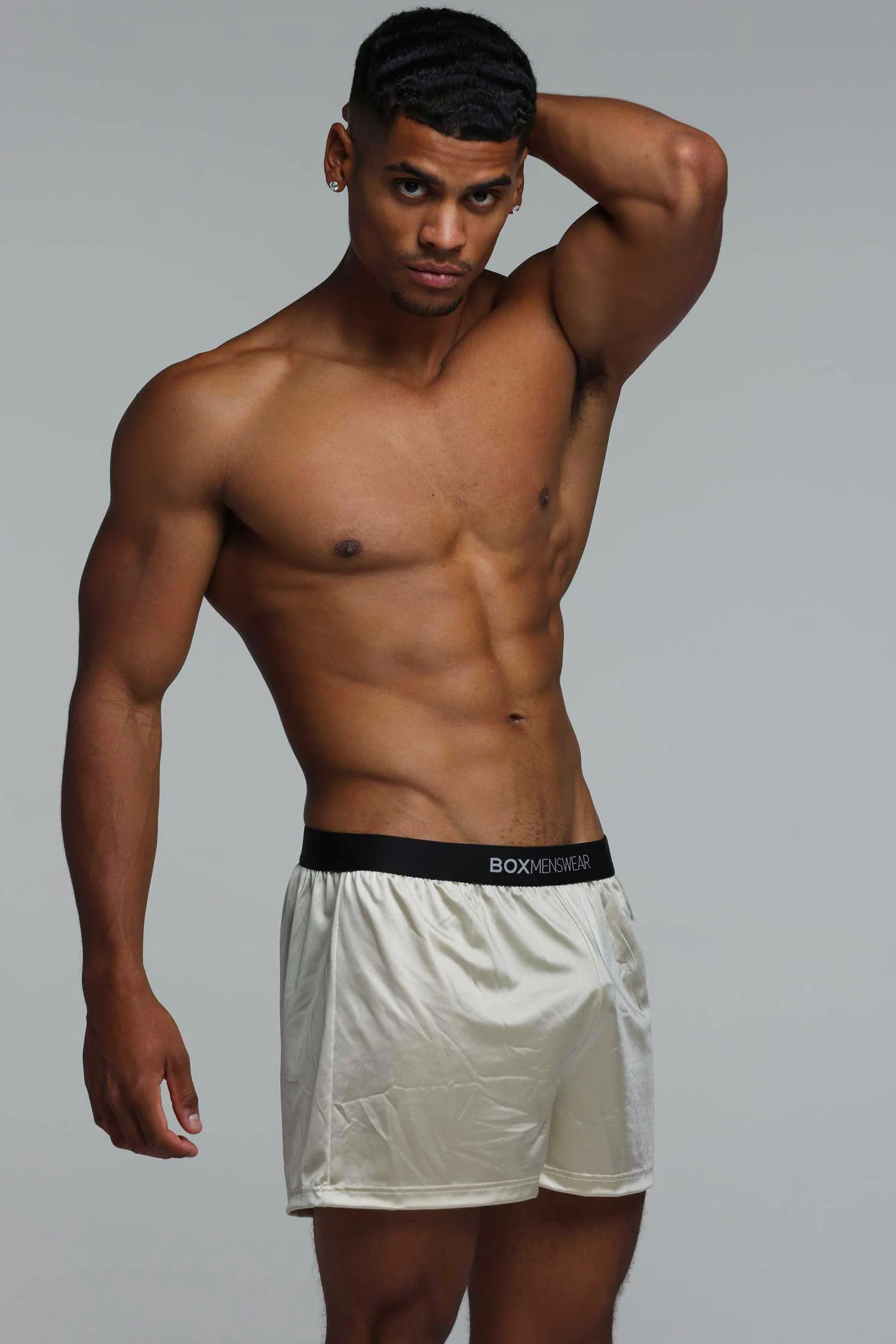 Satin Boxers - Sultry Champagne - Image 3