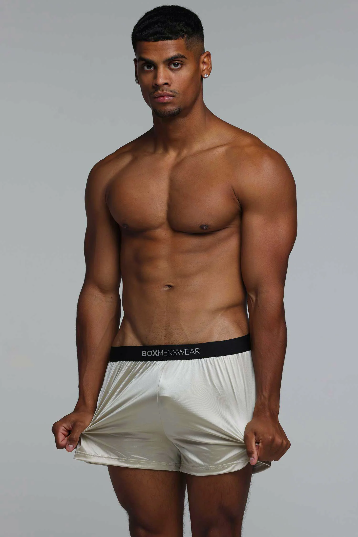 Satin Boxers - Sultry Champagne - Image 4