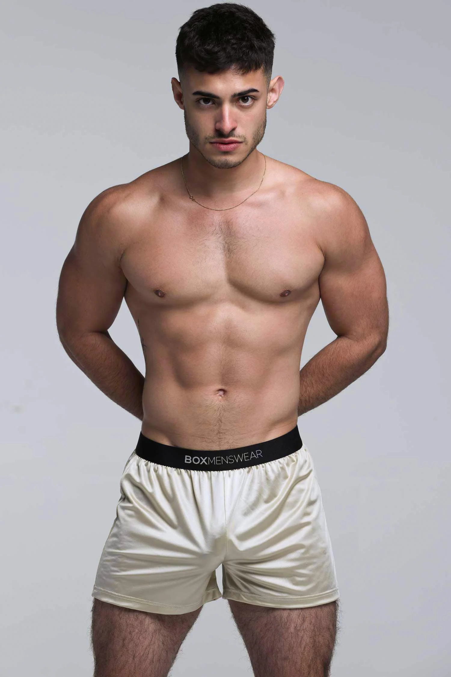 Satin Boxers - Sultry Champagne - Image 5