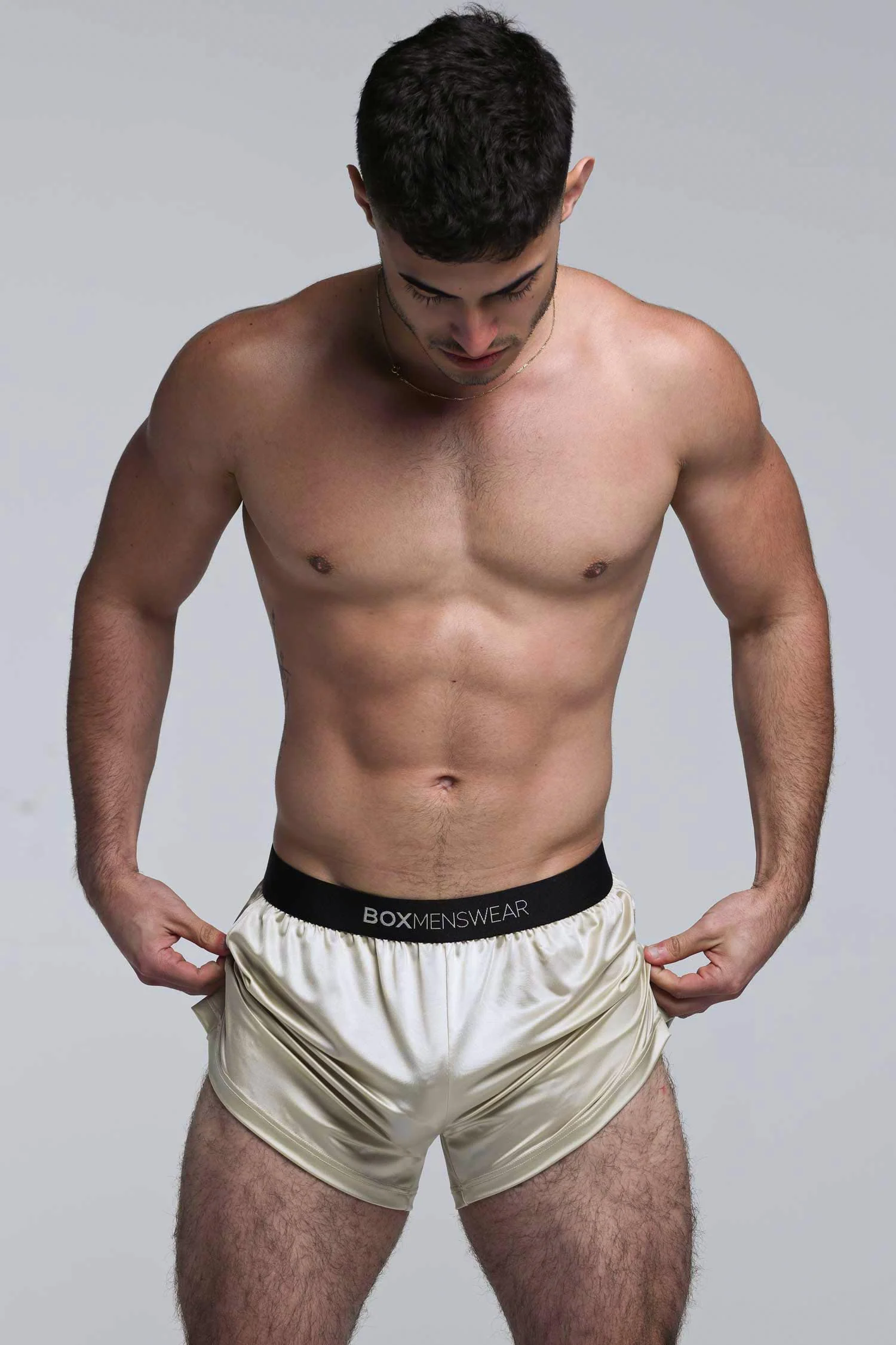 Satin Boxers - Sultry Champagne - Image 6