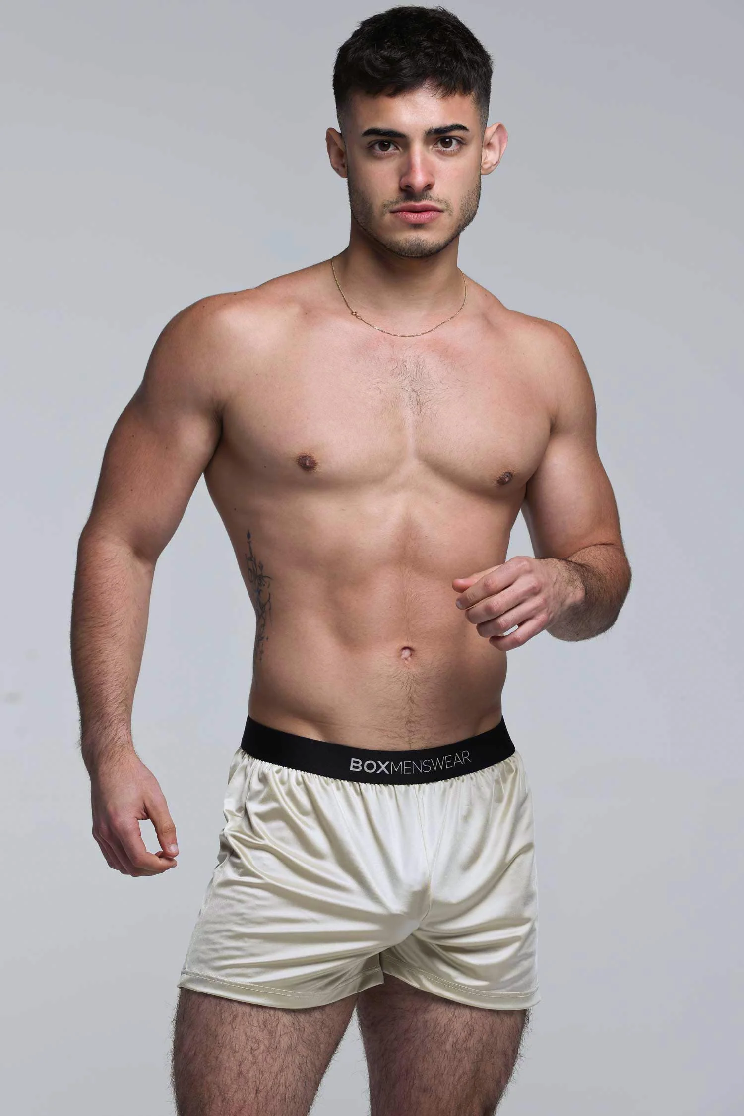 Satin Boxers - Sultry Champagne - Image 7