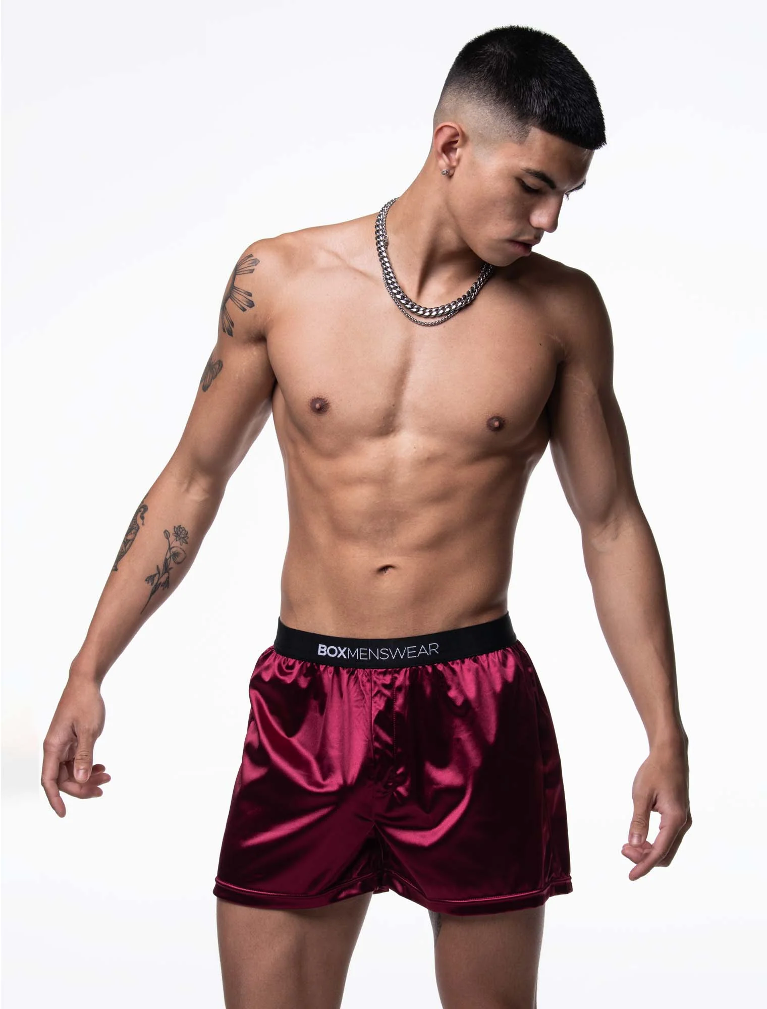 Silk Decline Boxer Shorts - Champagne Lux - Image 4