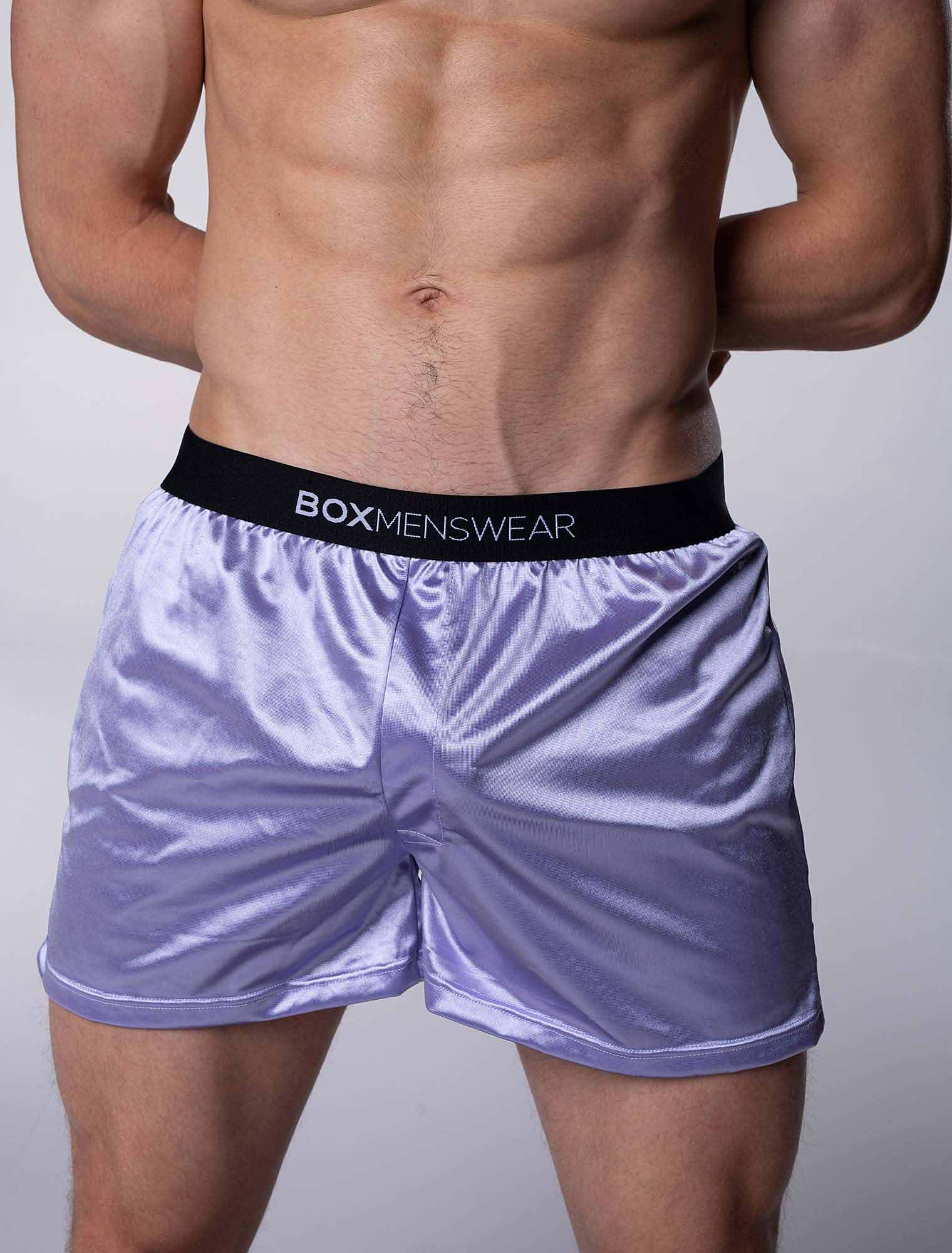 Silk Decline Boxer Shorts - Illustrious Lavender - Image 3