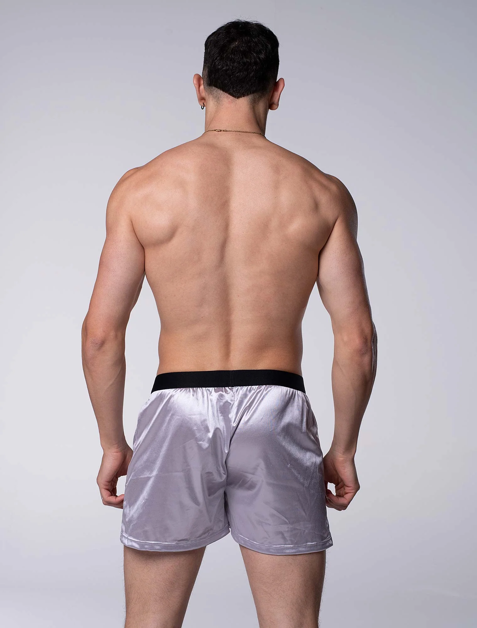 Silk Decline Boxer Shorts - Splendid Grey - Image 5