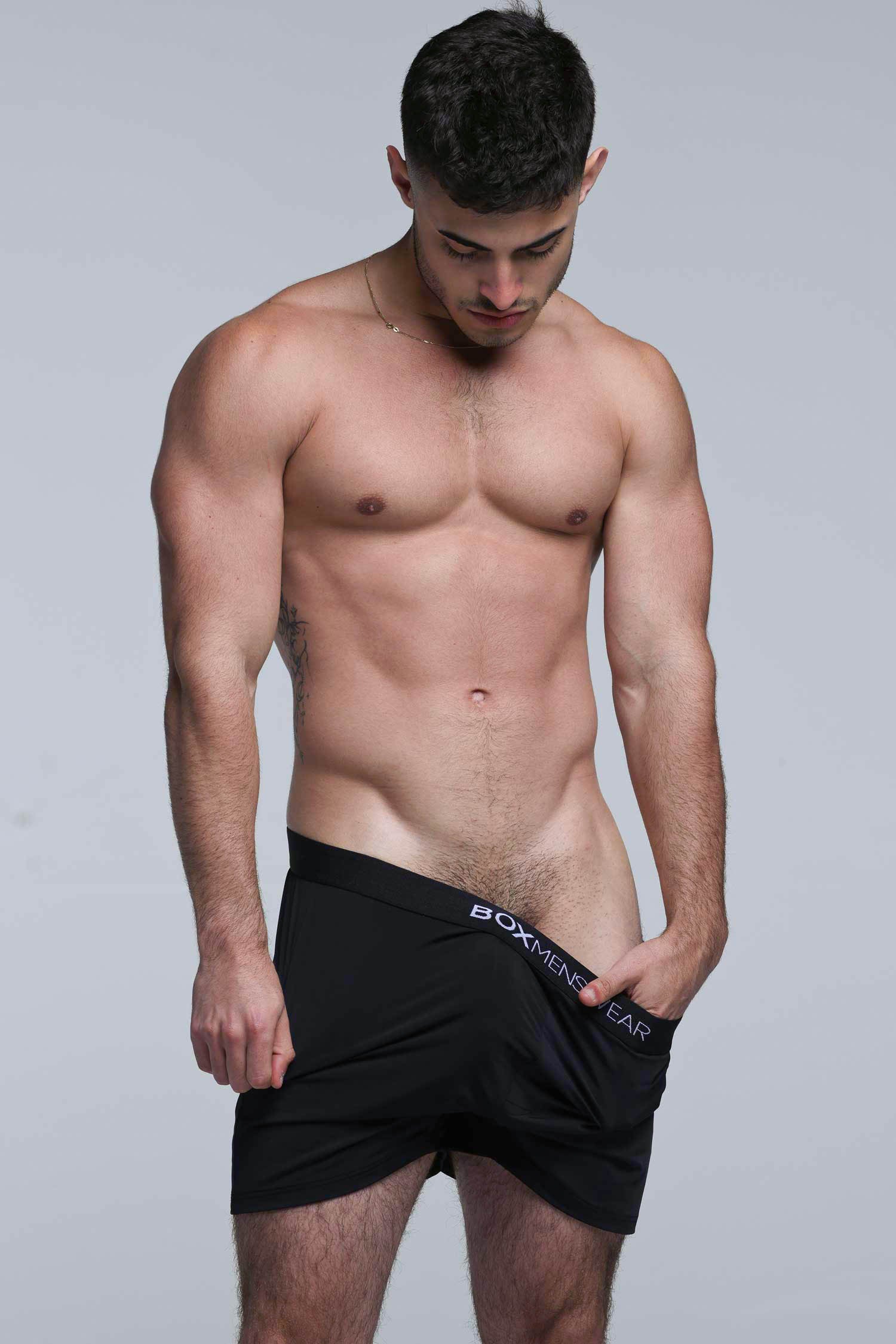 Silky Seamless Lounge Shorts - Black - Image 7