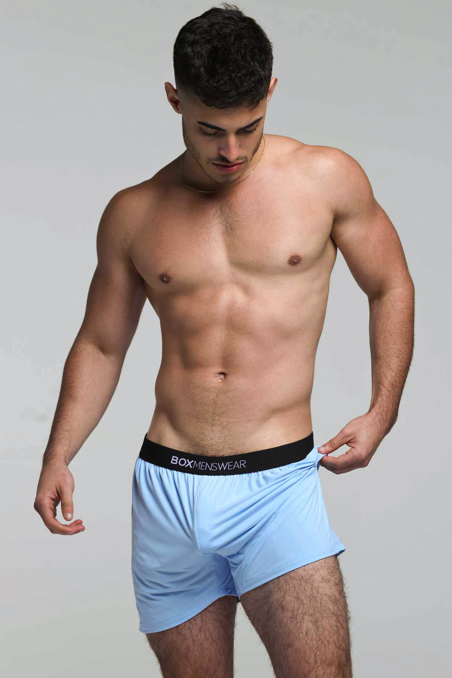 Silky Seamless Lounge Shorts - Sky Blue - Image 10