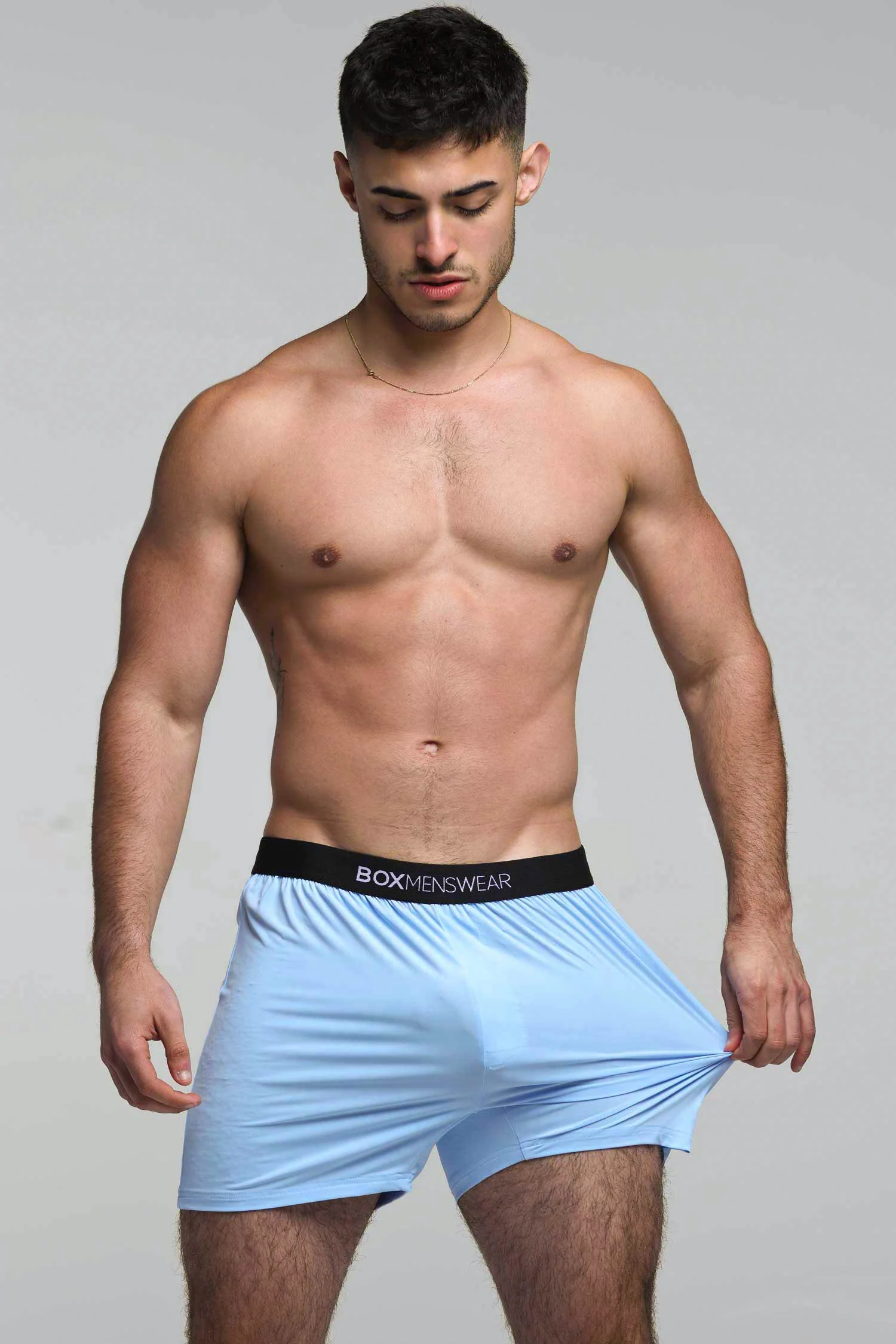 Silky Seamless Lounge Shorts - Sky Blue - Image 11