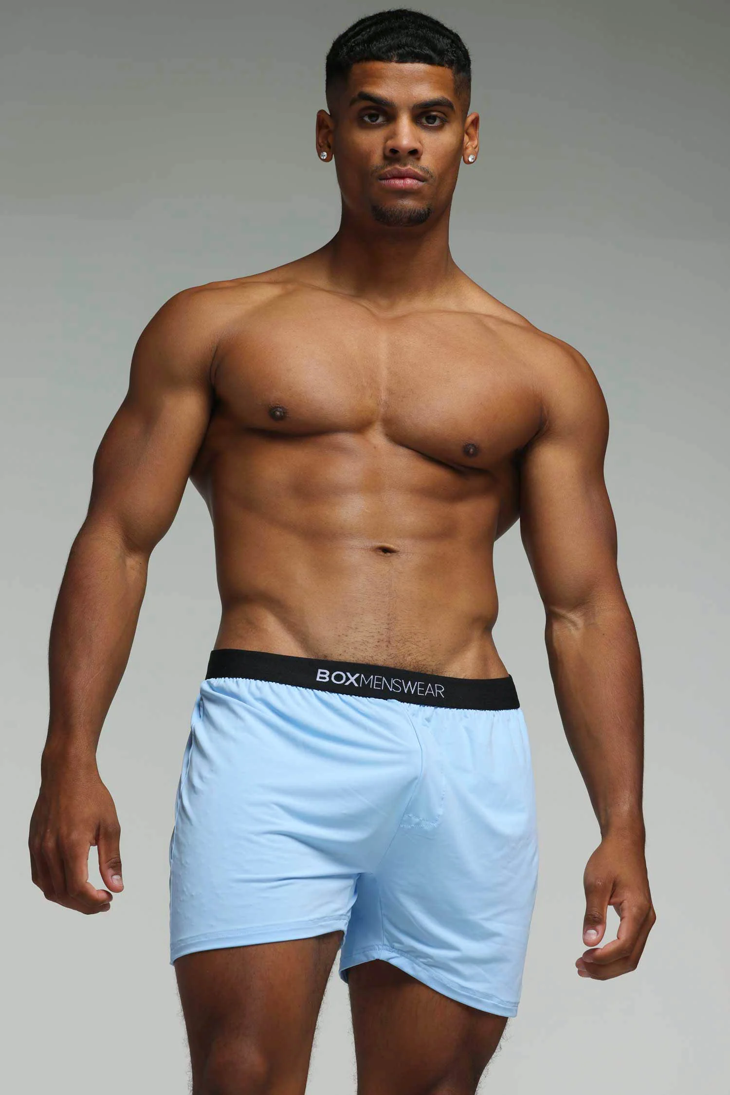 Silky Seamless Lounge Shorts - Sky Blue - Image 8