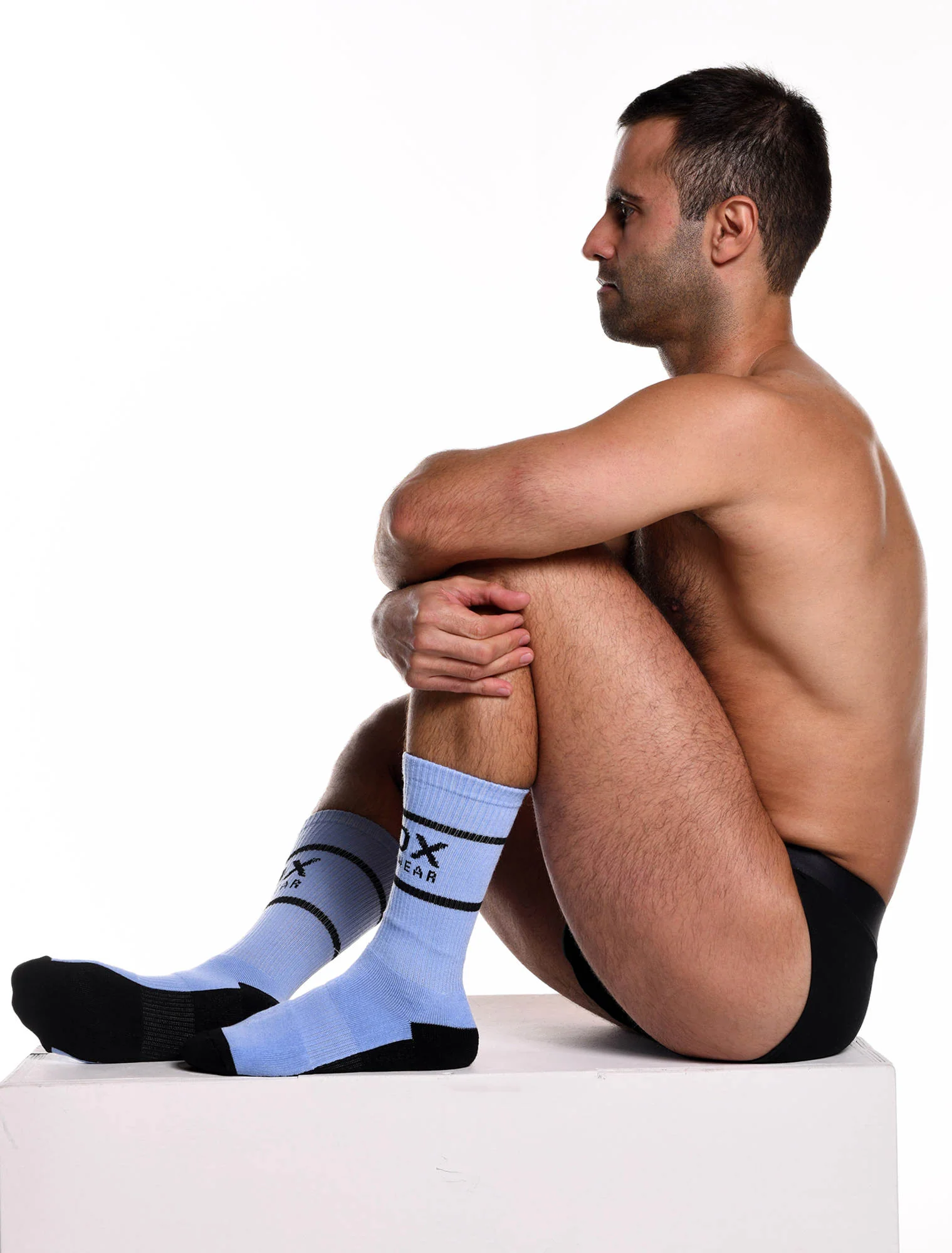 Soft Blue Lux Sports Socks - Image 3