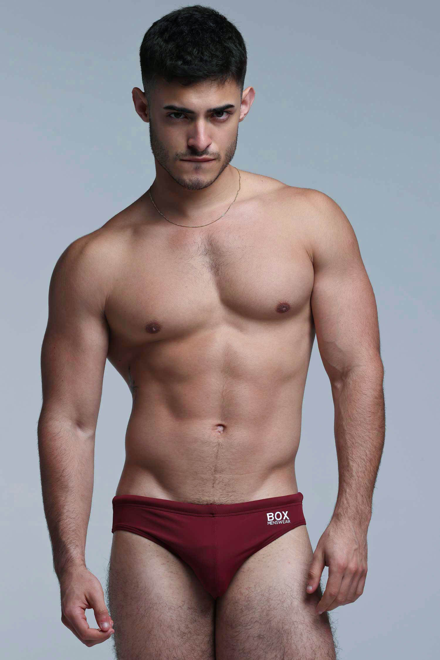 Swimming Trunks - Burgundy - Image 5
