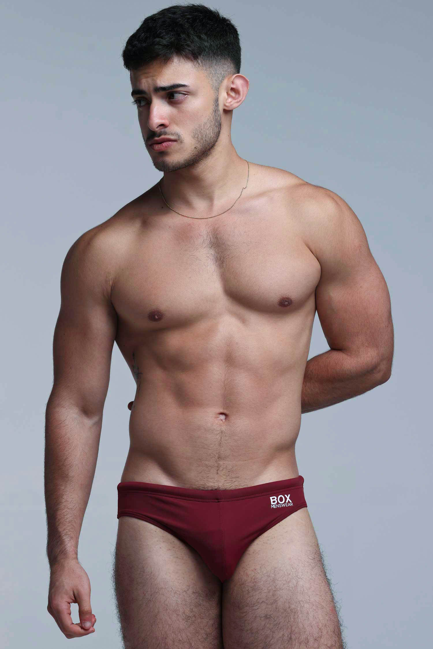Swimming Trunks - Burgundy - Image 6